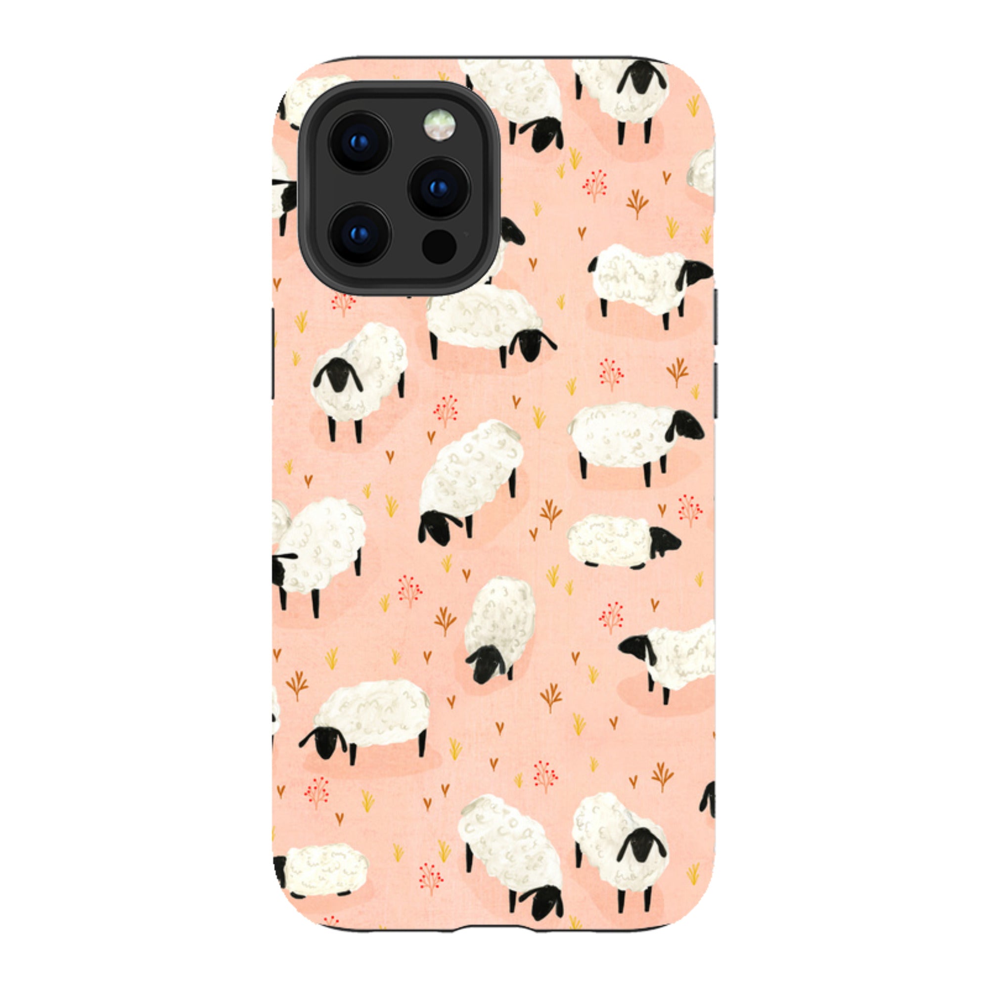 iPhone Tough Case - Sheep Pink By Katherine Quinn
