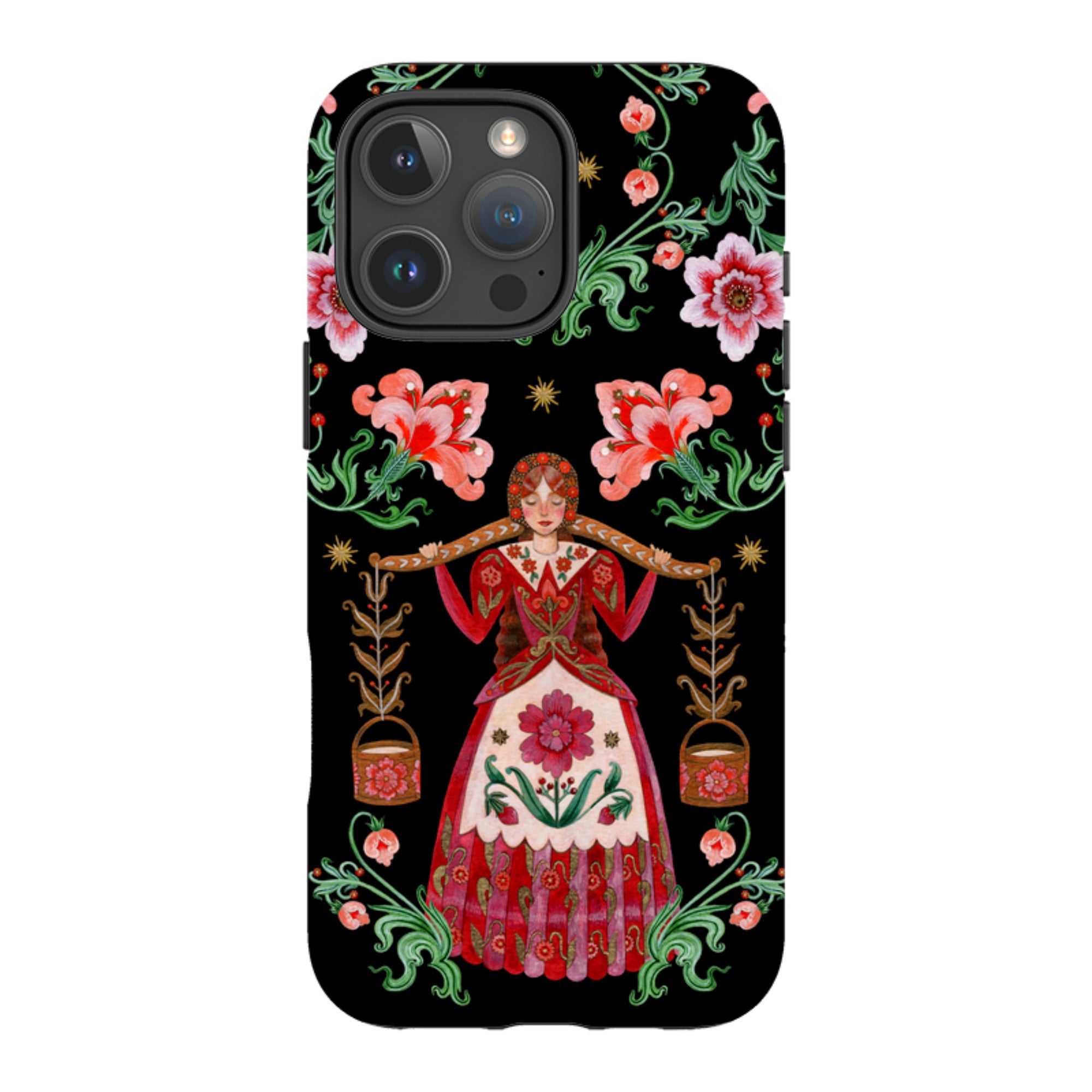 iPhone Tough  Case - Eight Maids A Milking By Maria Matos