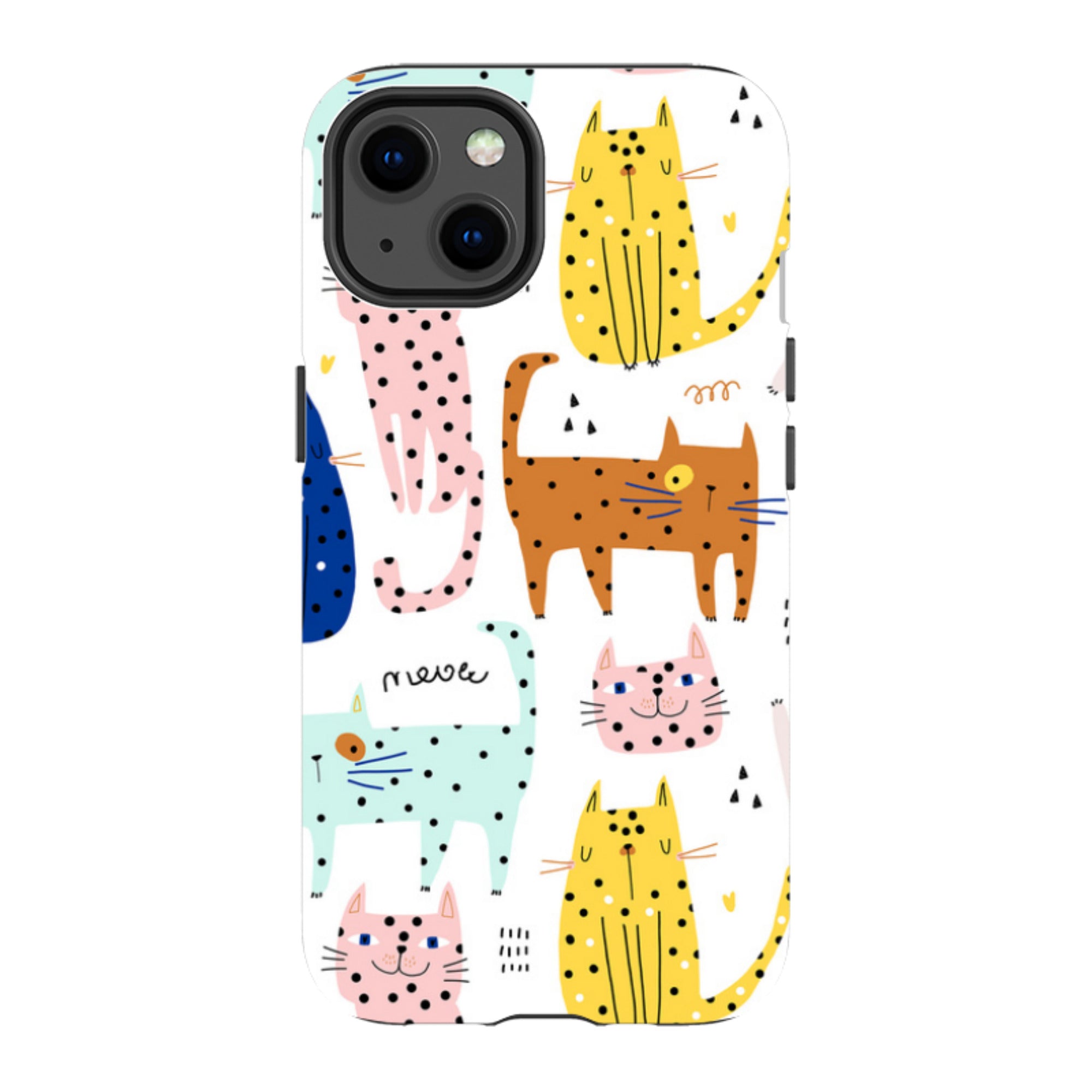iPhone Tough Case - Spotty Kitty