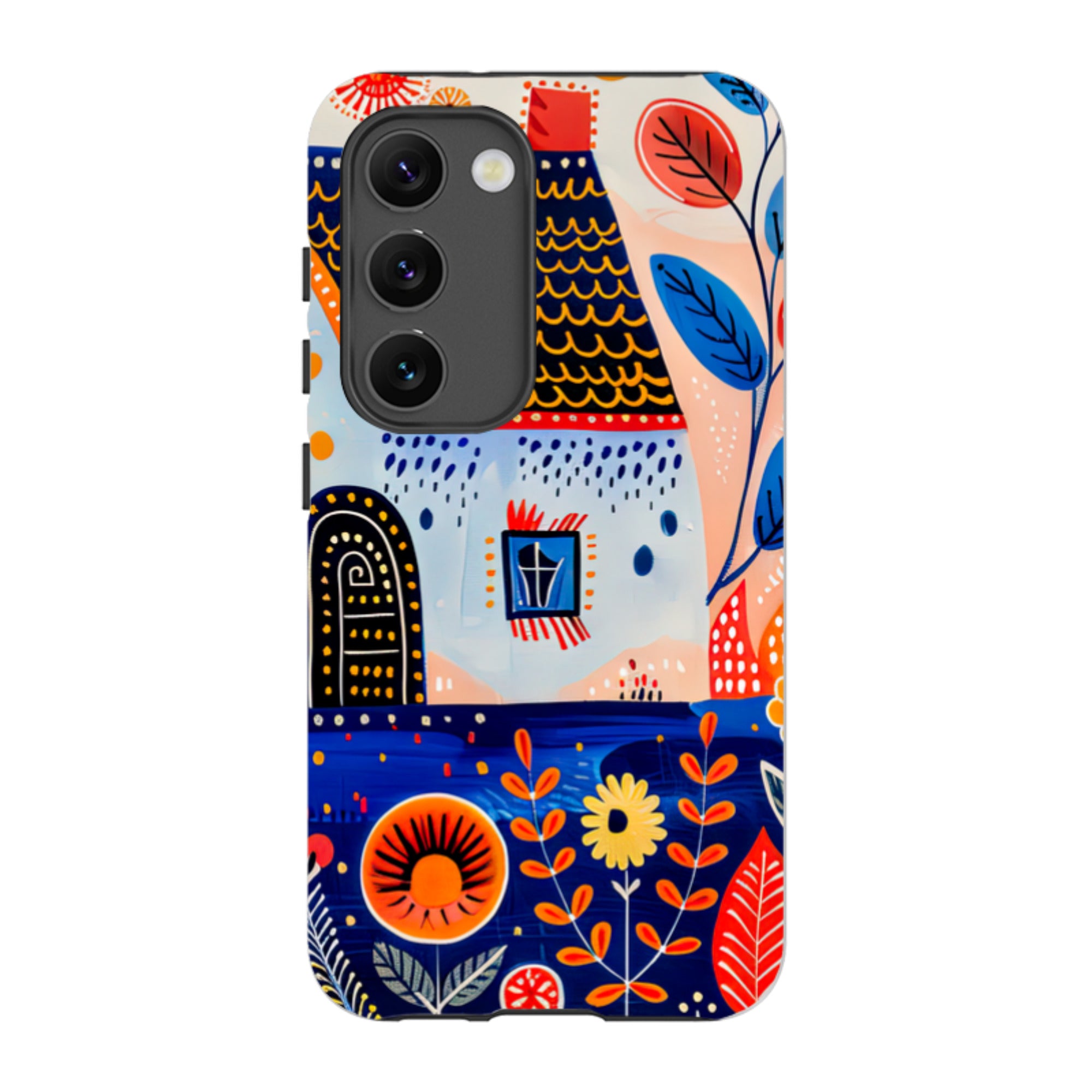 Samsung Tough Case - Folk Art House VIII