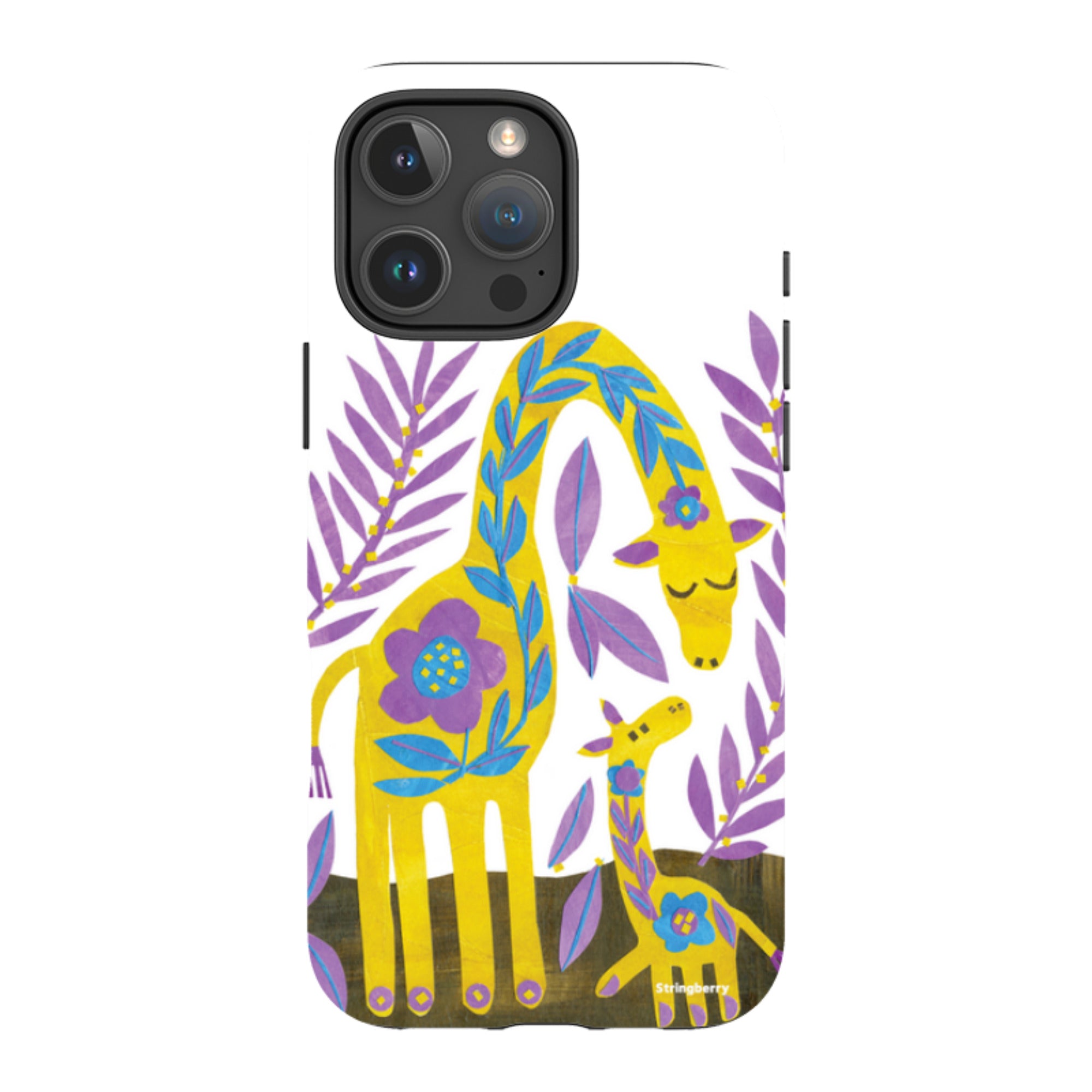 iPhone Tough Case - Folk Giraffes By Tracey English