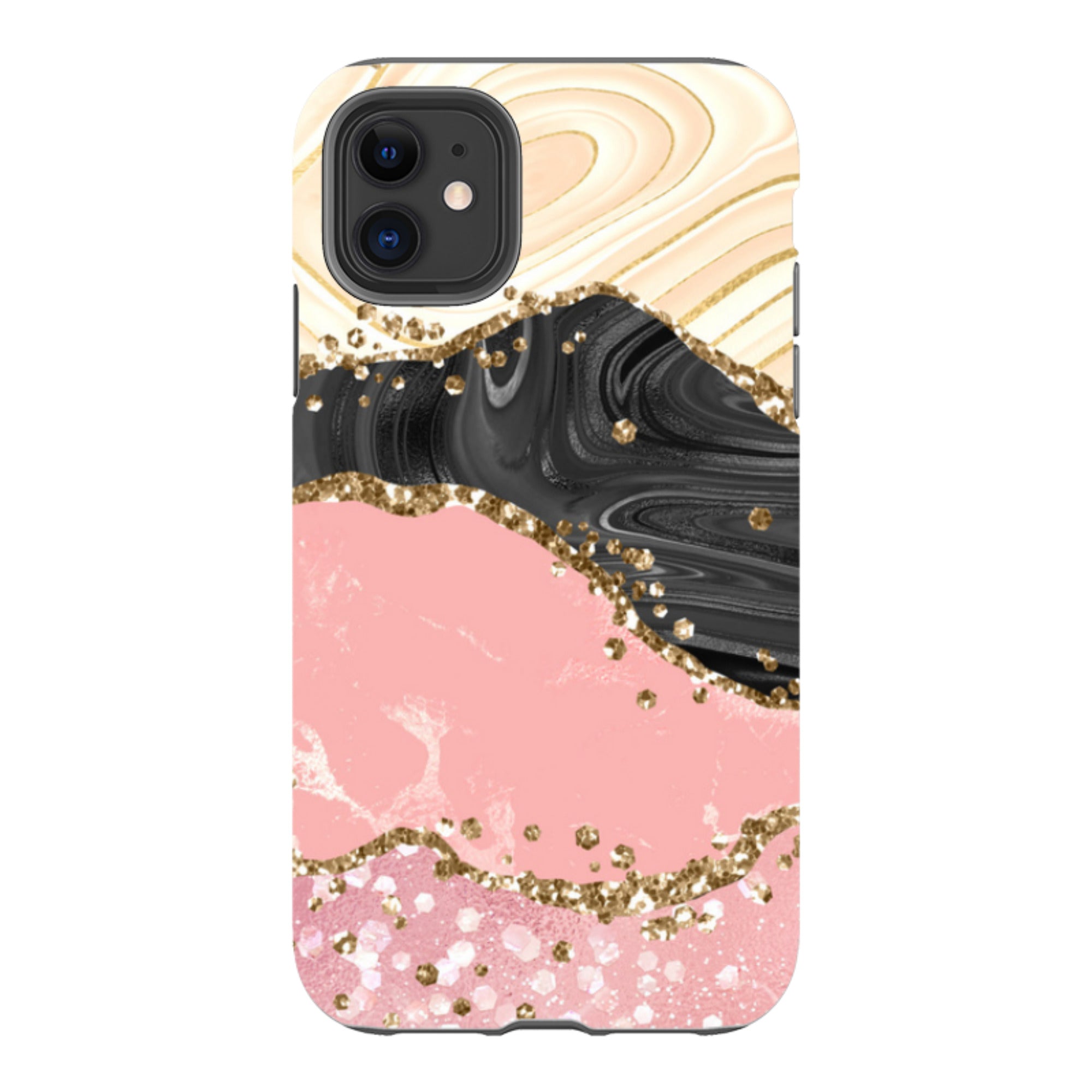 iPhone Tough Case - Blanco (case does not glitter)