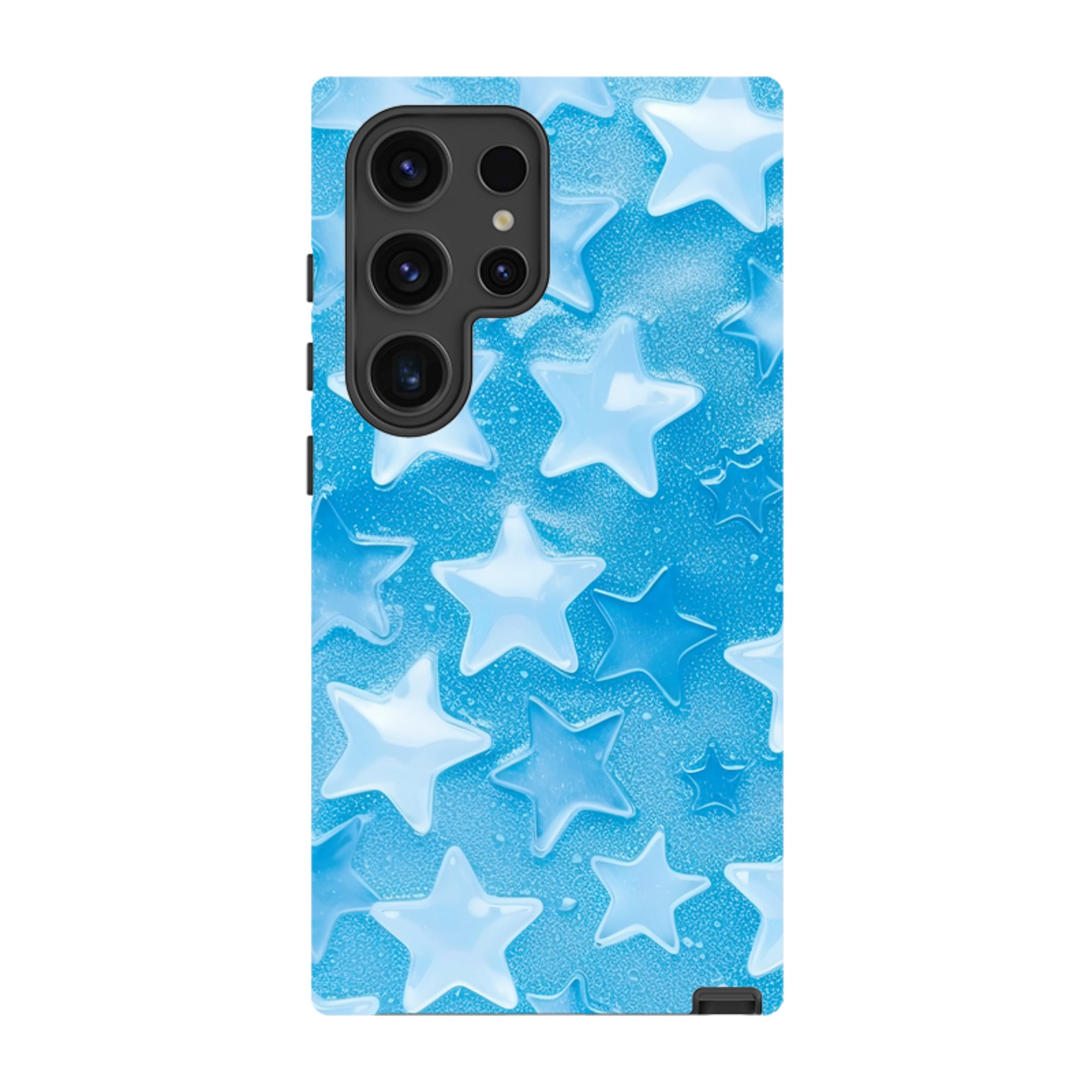 Samsung Tough Case - Blue Stars I  (Case Does Not Glitter)