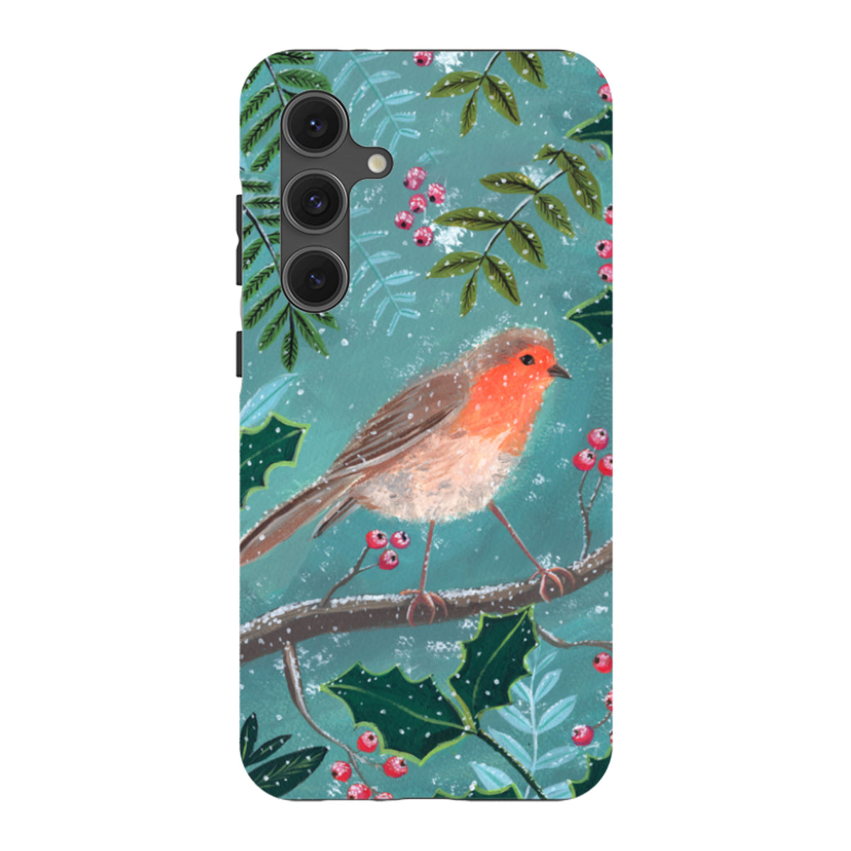 Samsung Tough Case - Christmas Robin By Mary Stubberfield