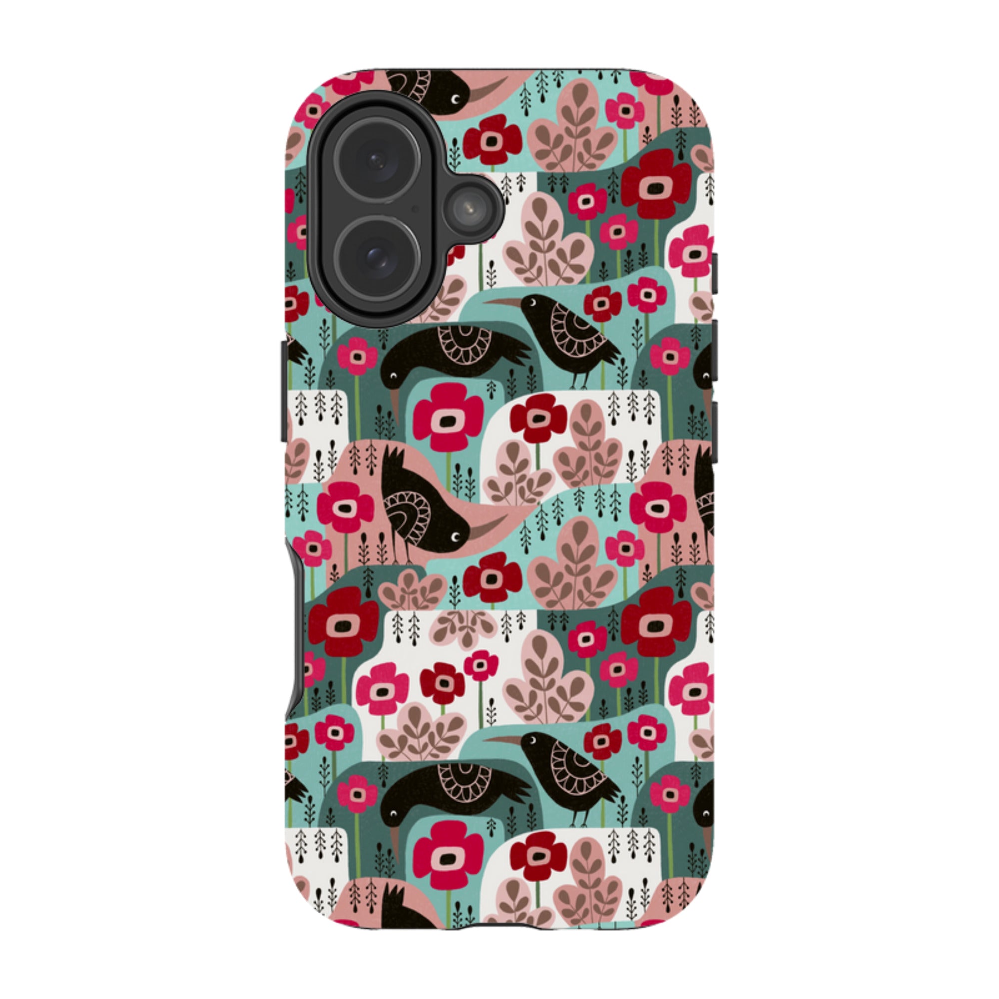 iPhone Tough Case - Poppies And Crow By Suzy Taylor