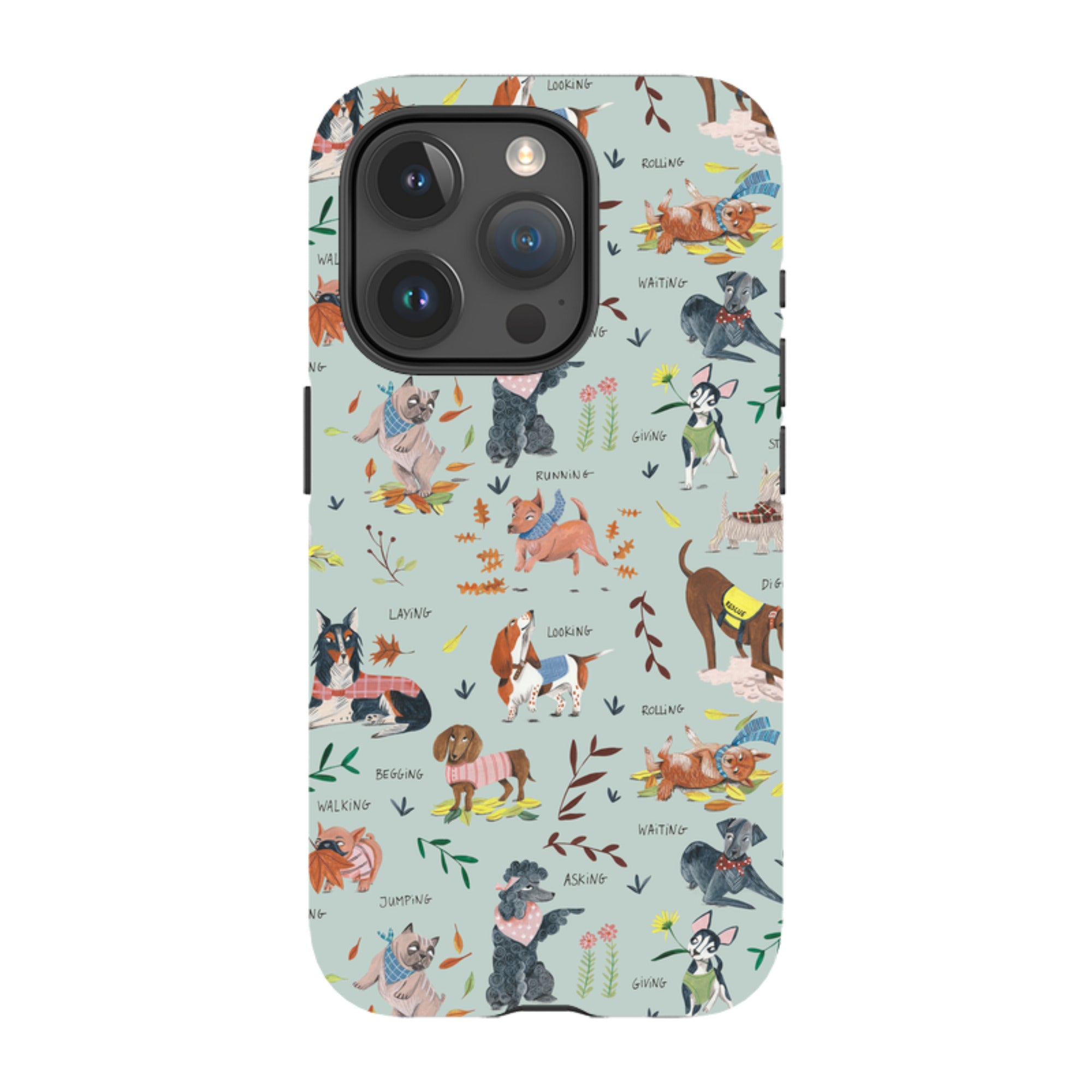 iPhone Tough Case - Dog Pattern II By Caroline Bonne Muller