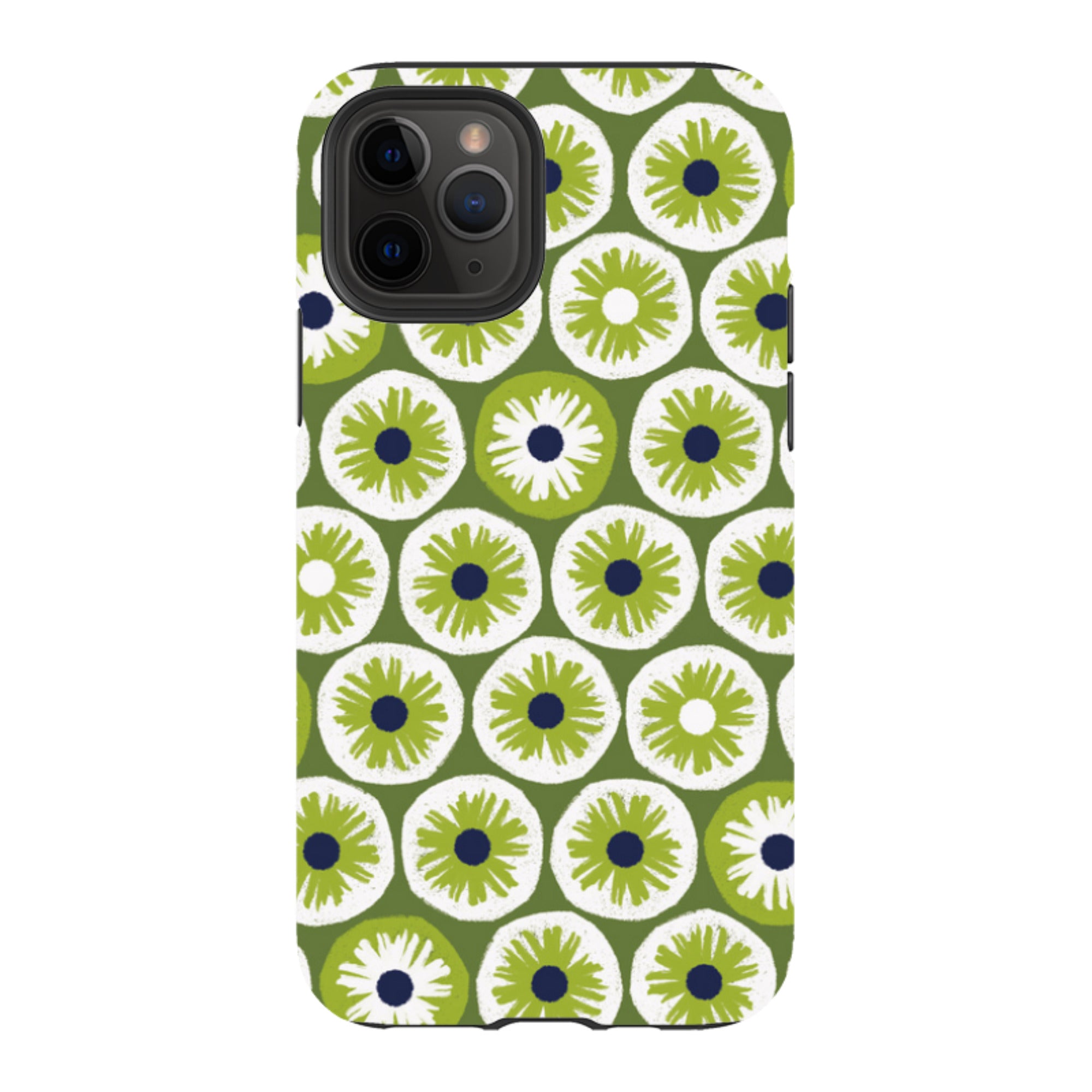 iPhone Tough Case - Penny Flowers Green By Ali Brookes