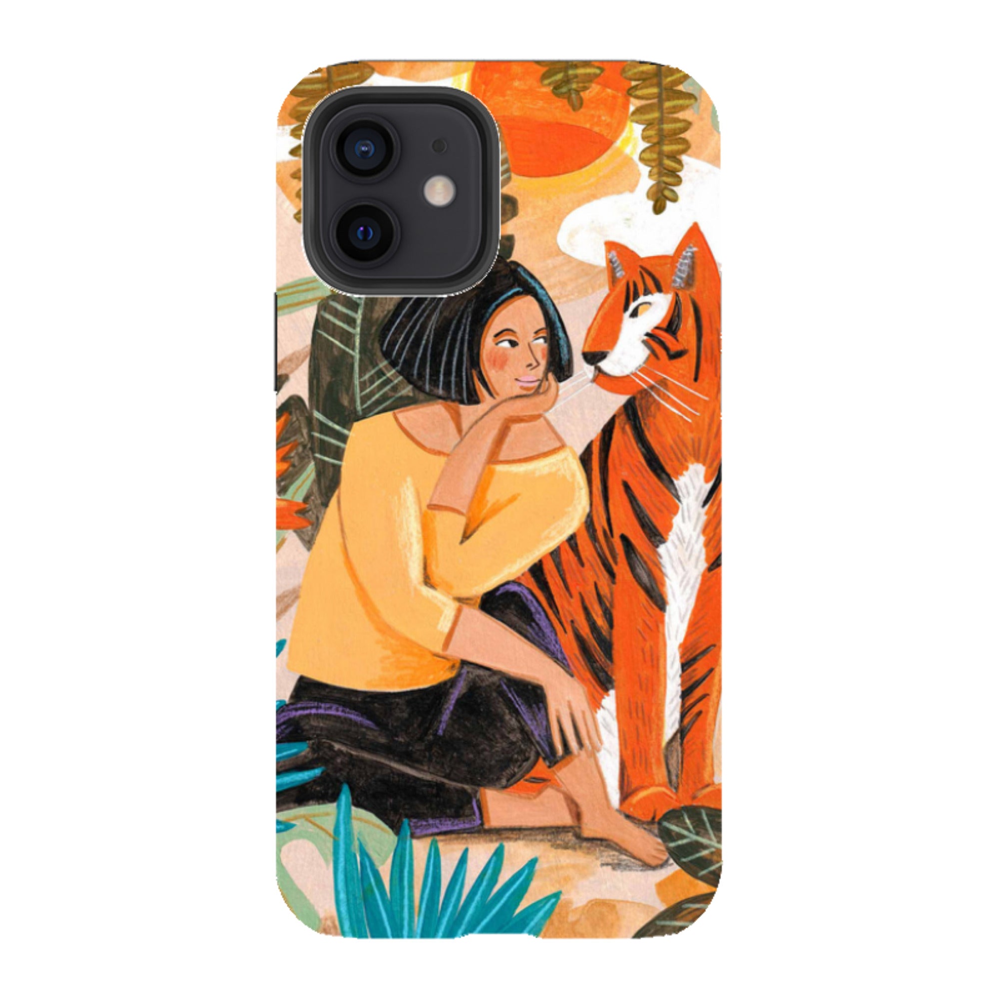iPhone Tough Case - Hello Tiger By Caroline Bonne Muller