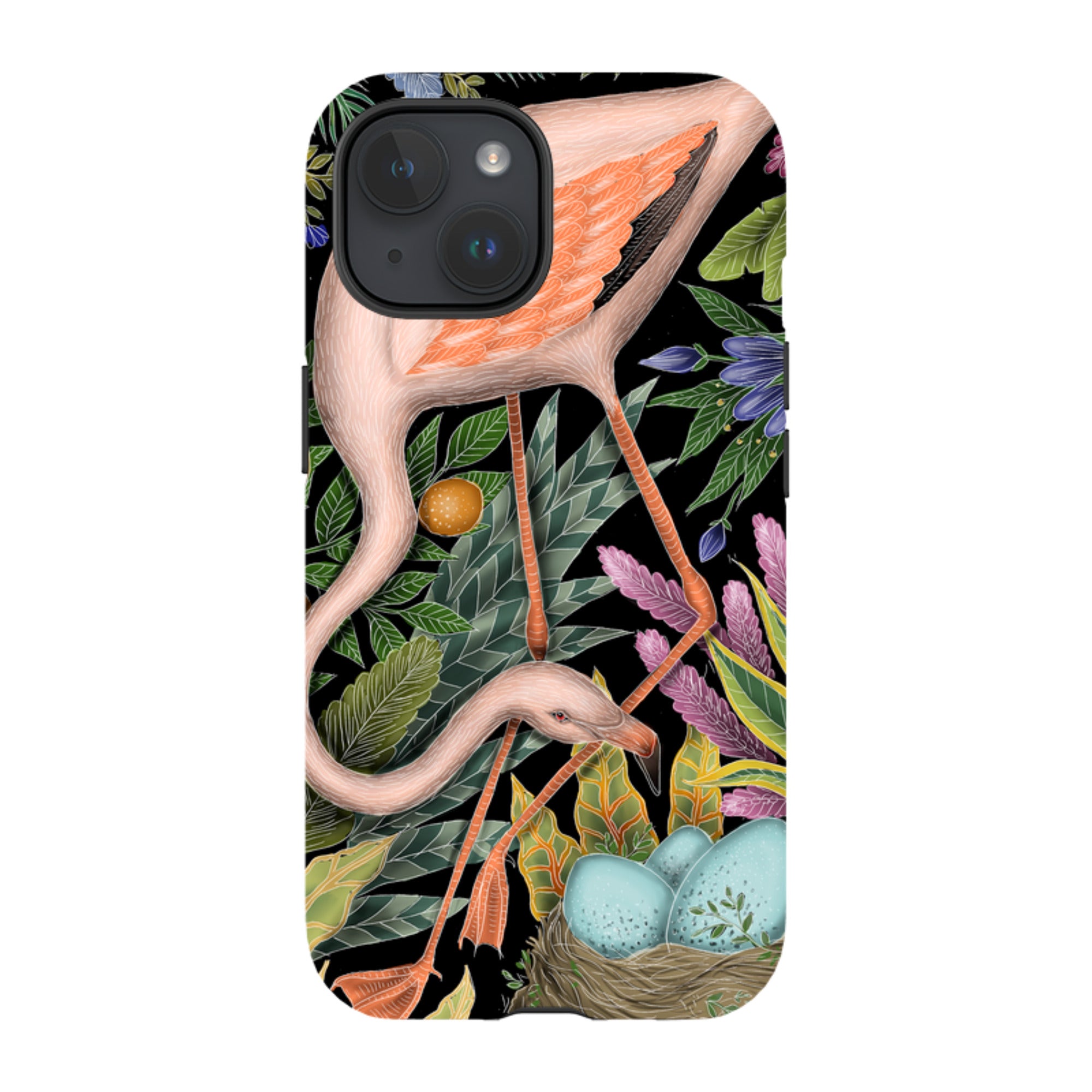 iPhone MagSafe Tough Case - Flamingo By Catherine Rowe
