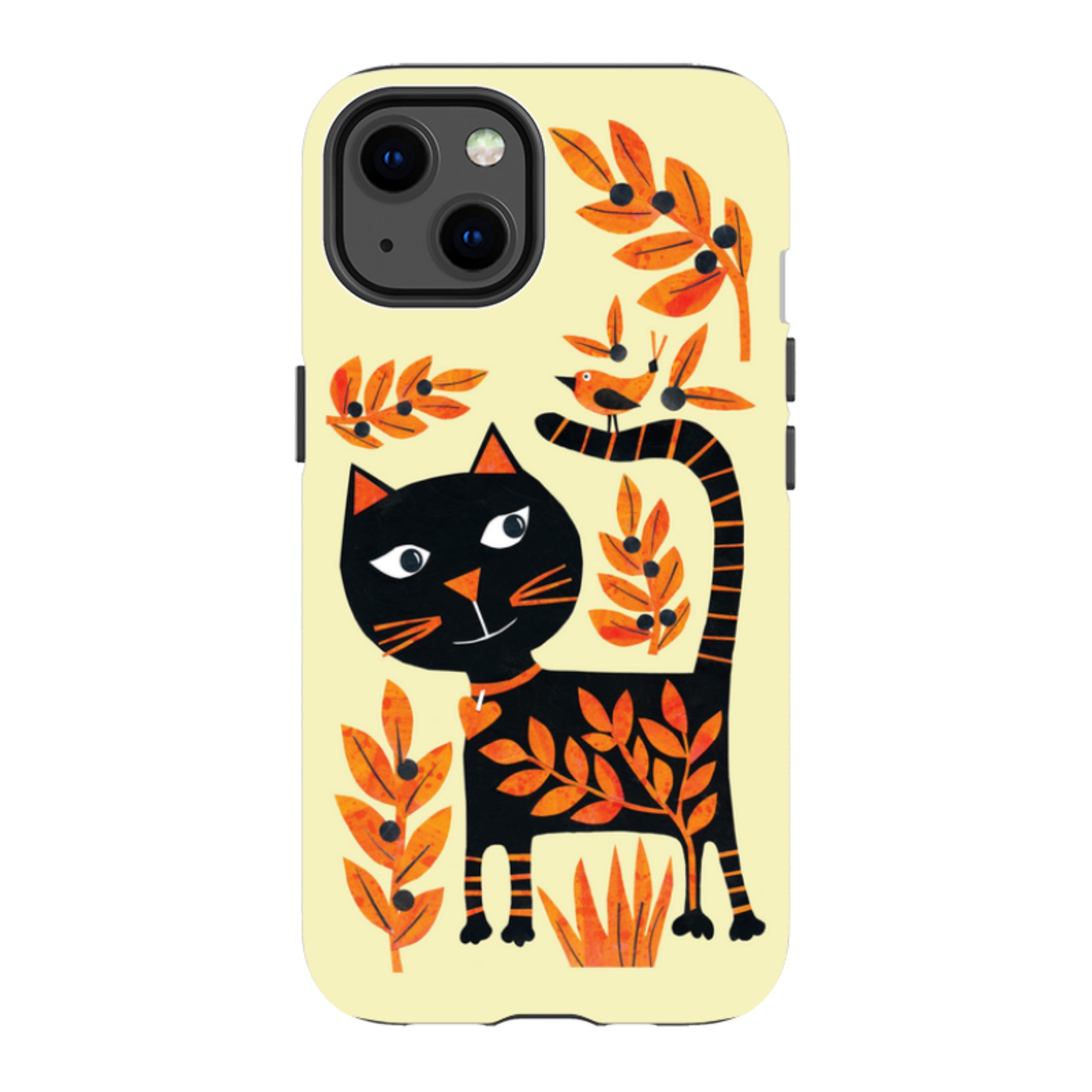 iPhone Tough Case - Halloween Folk Cat By Tracey English