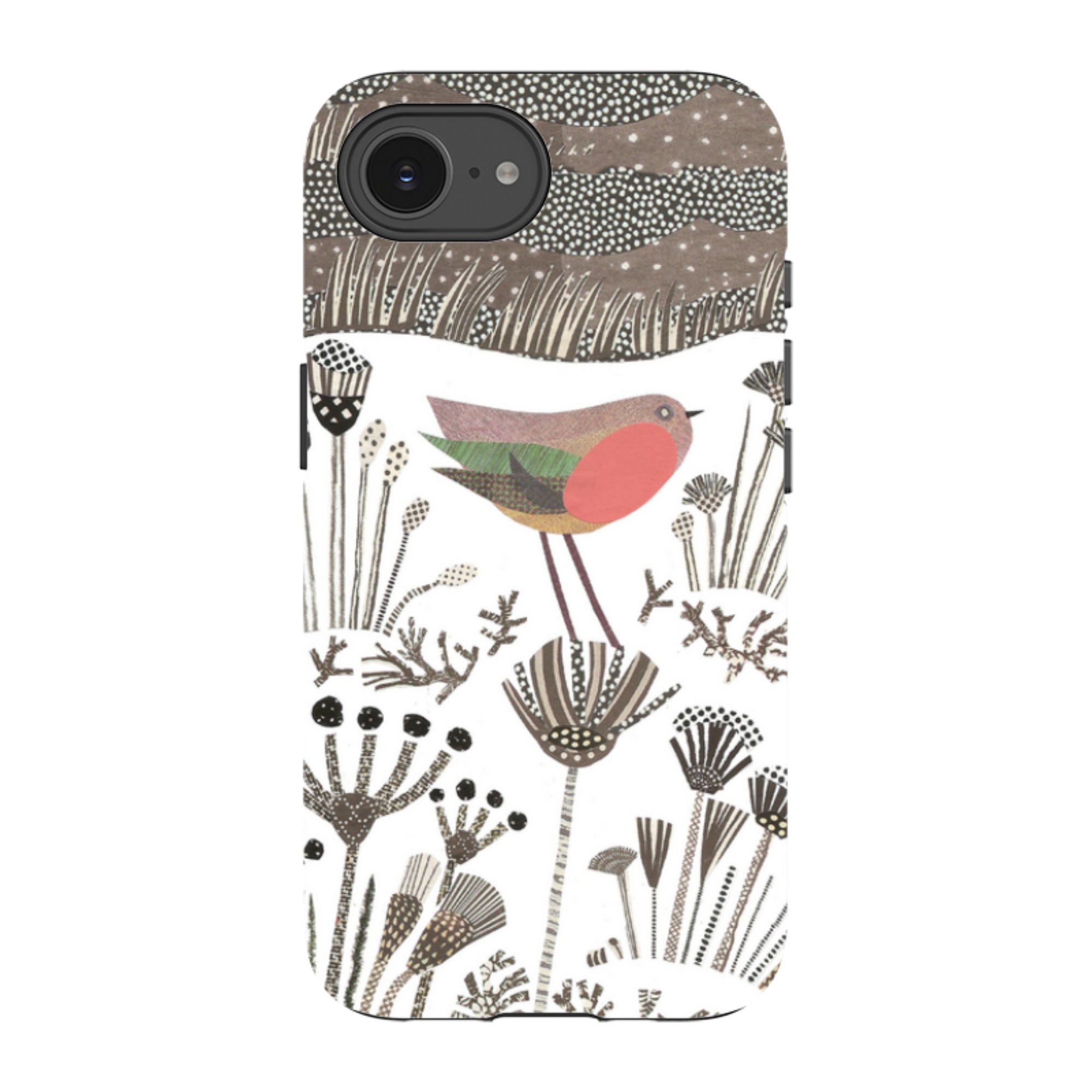 iPhone Tough Case - Robin in Snow By Jane Robbins