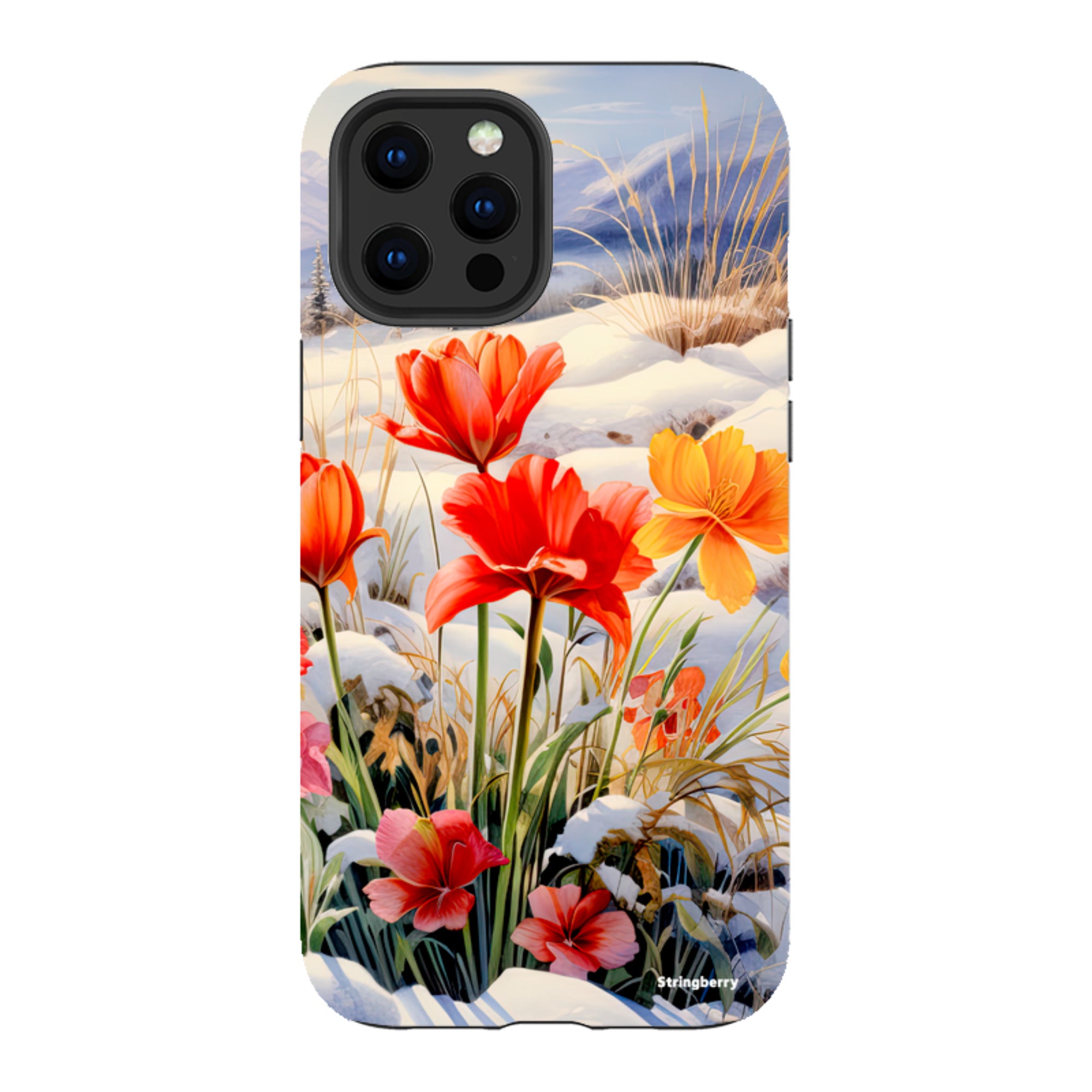 iPhone Tough Case - Winter Wild Flowers III
