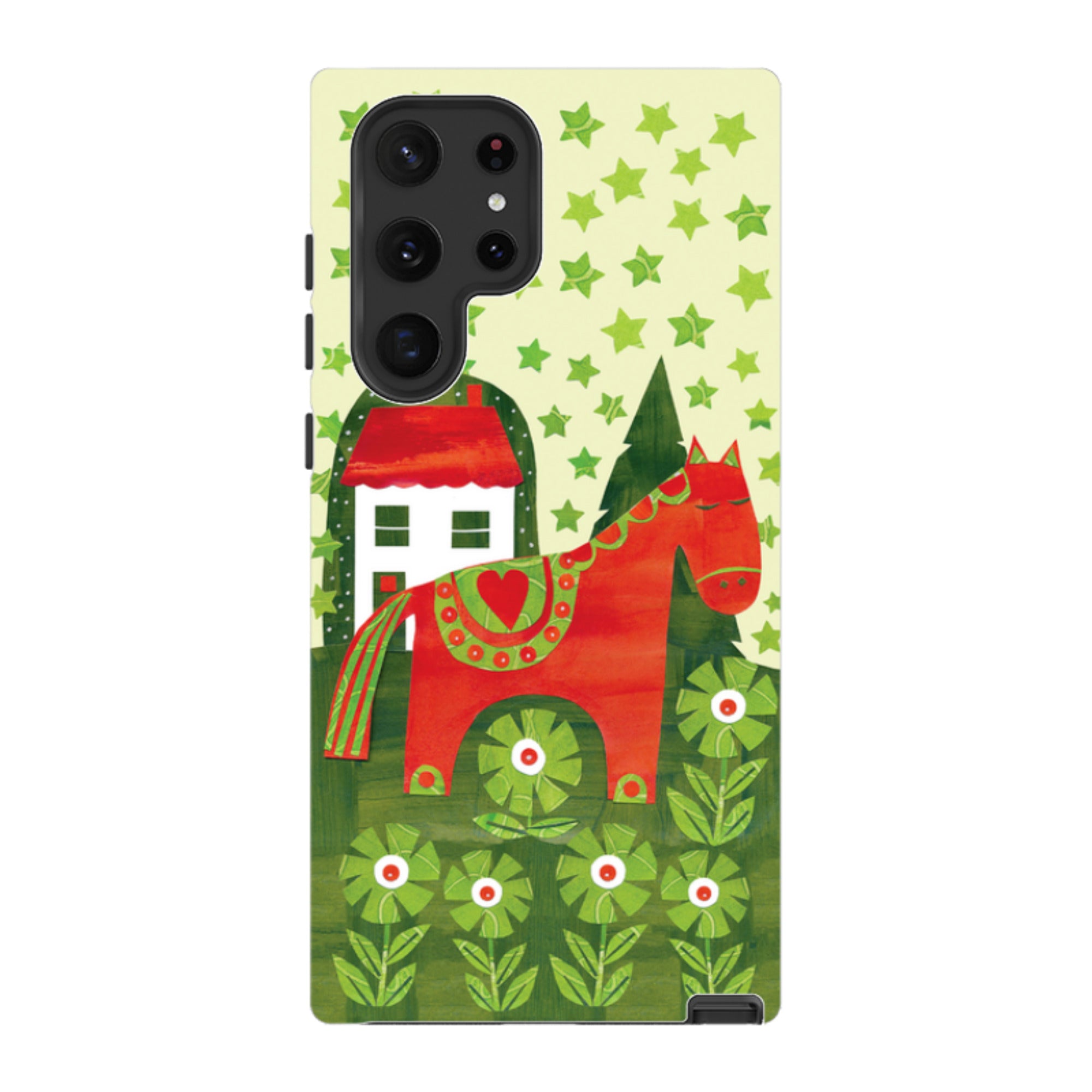 Samsung Tough Case - Red Dala Horse By Tracey English