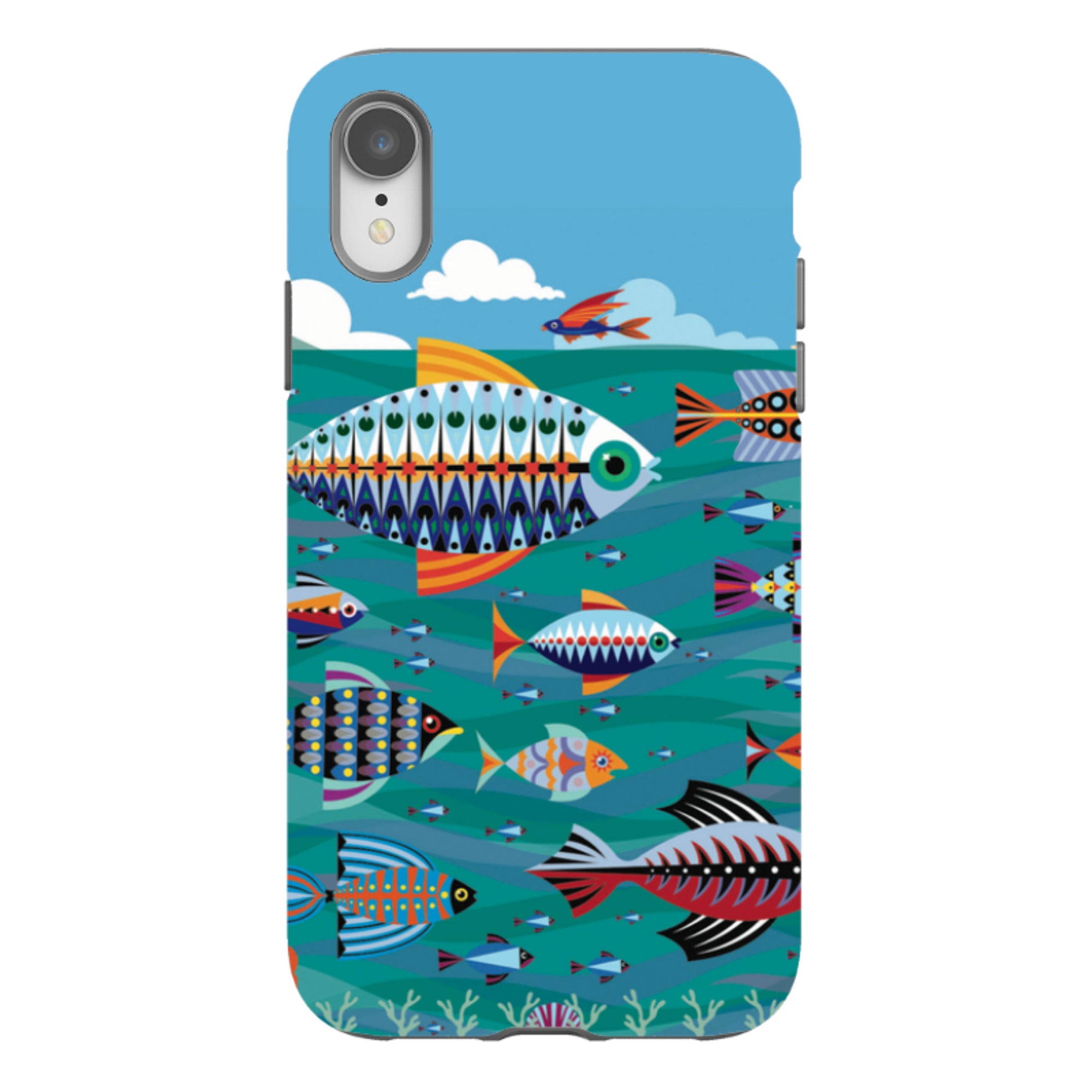 iPhone Tough Case - Fish By Patternistas