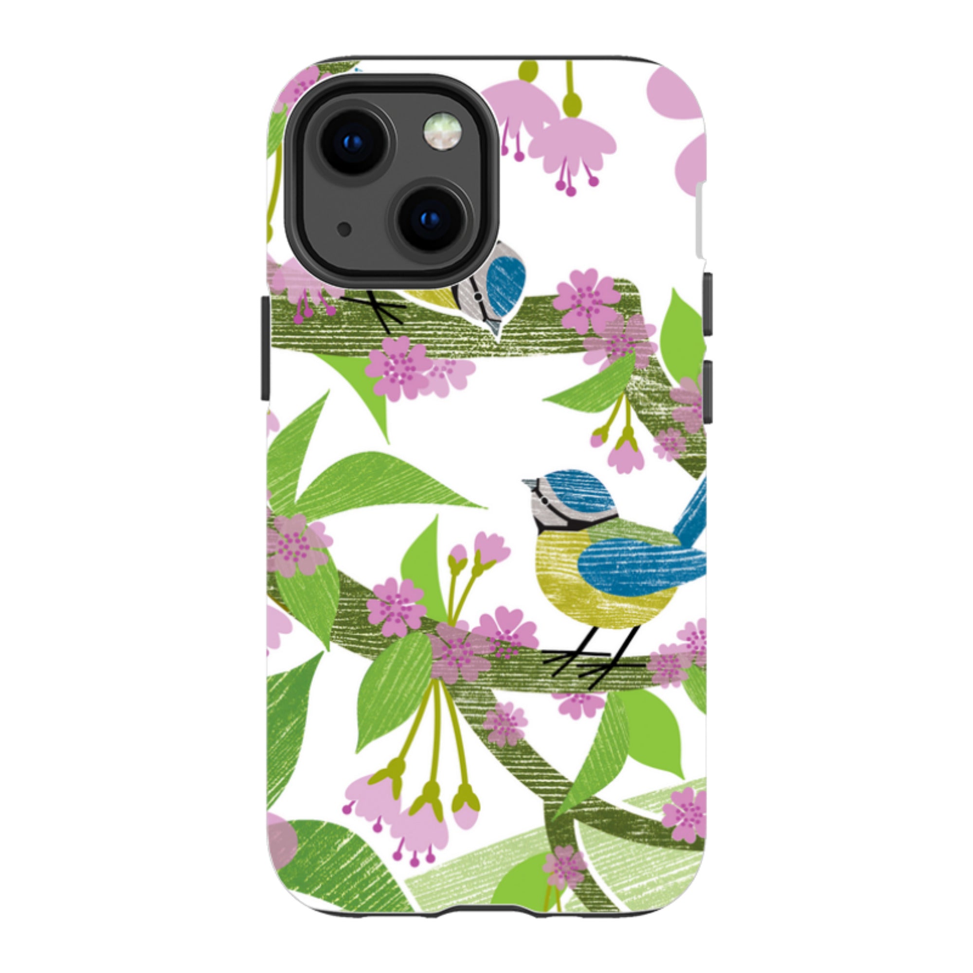 iPhone Tough Case - Blue Tits And Blossom By Liane Payne