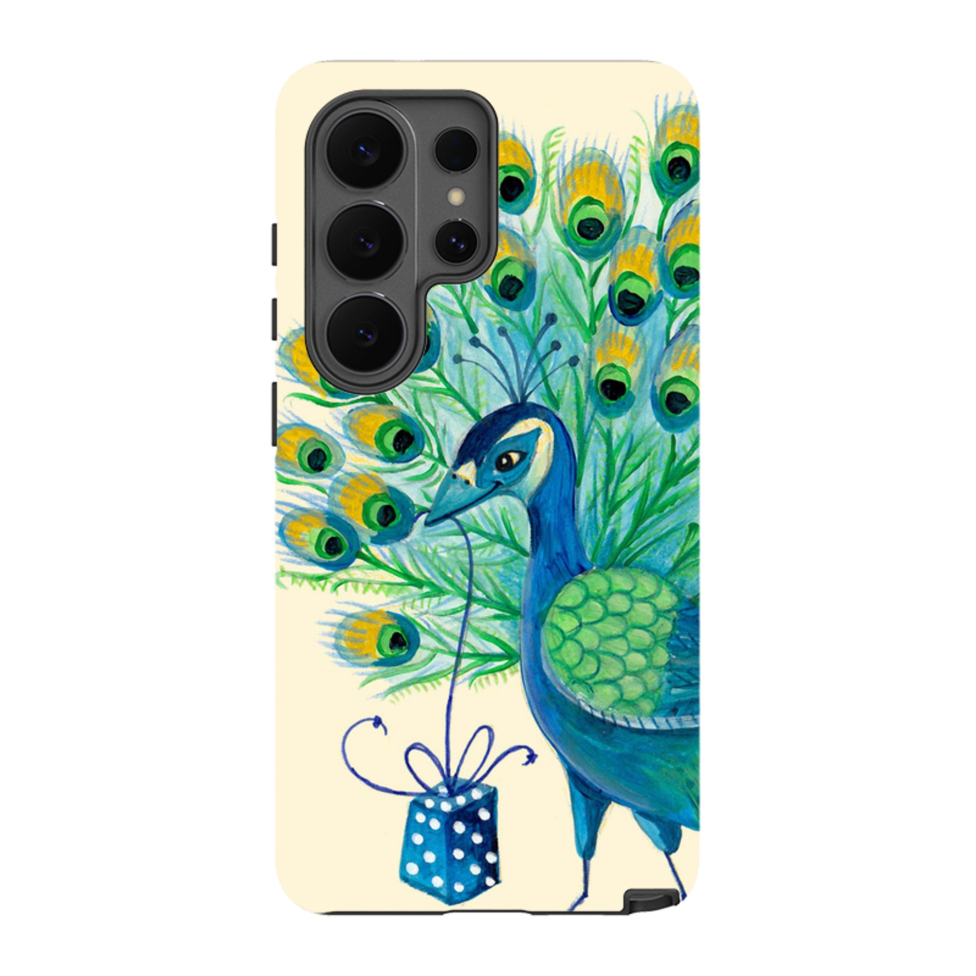 Samsung Tough Case - Peacock Present By Caroline Bonne Muller