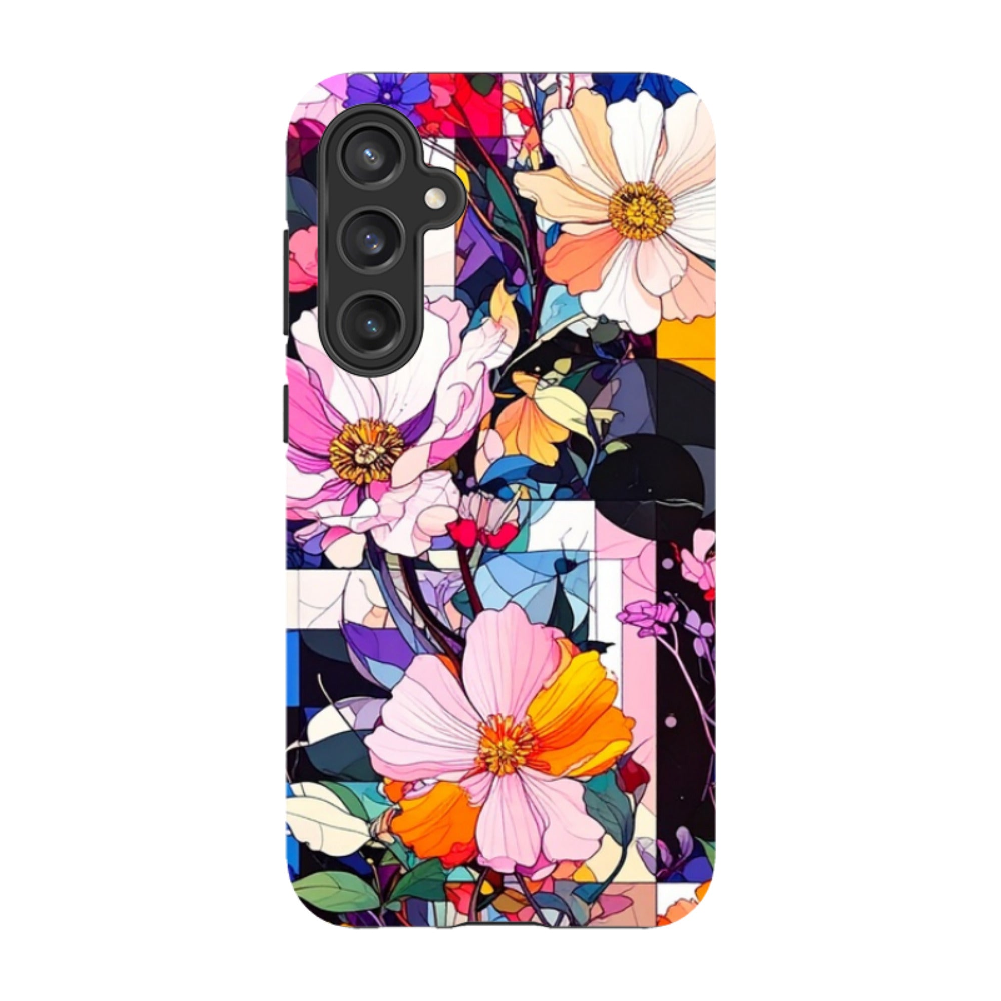 Samsung Tough Case - Block Floral