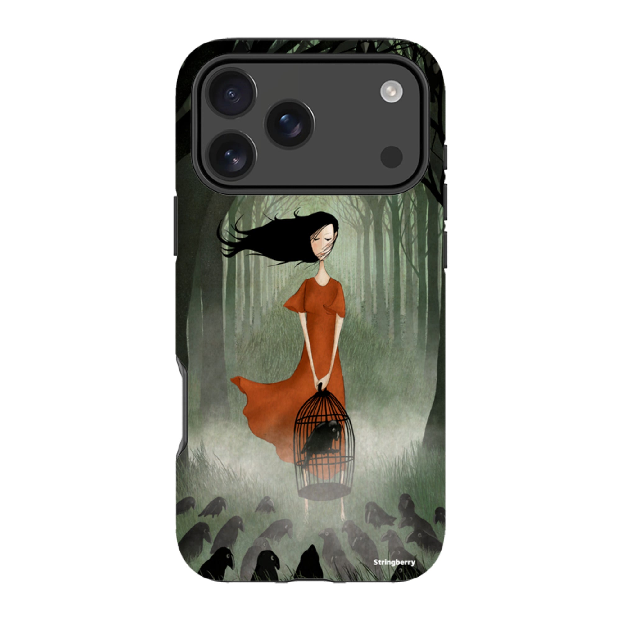 iPhone Tough Case - The Raven Girl By Maja Lindberg