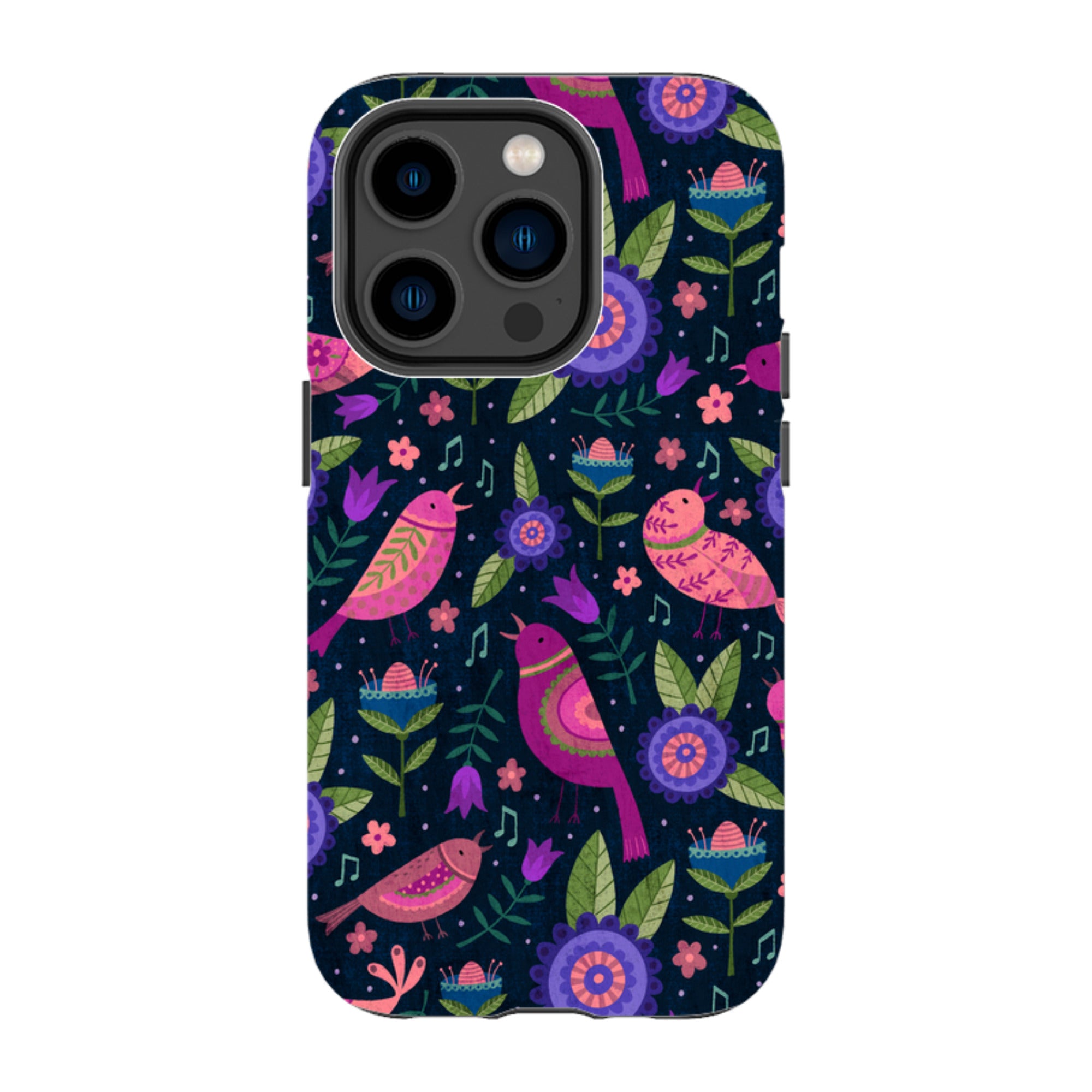 iPhone Tough Case - Bird Pattern VI By Suzy Taylor