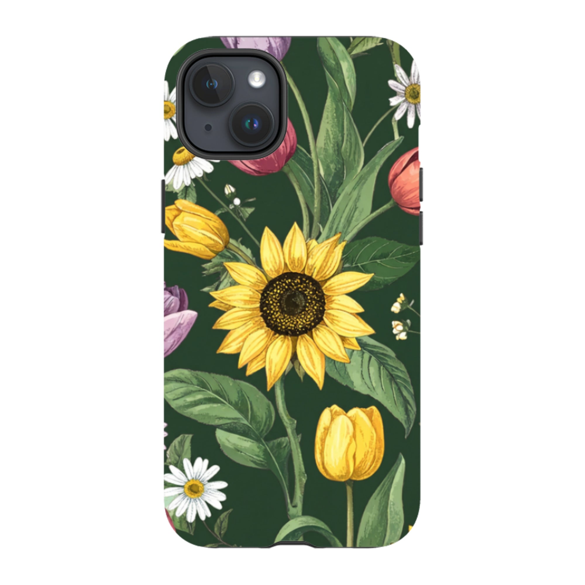 iPhone Case - Green Sunflowers