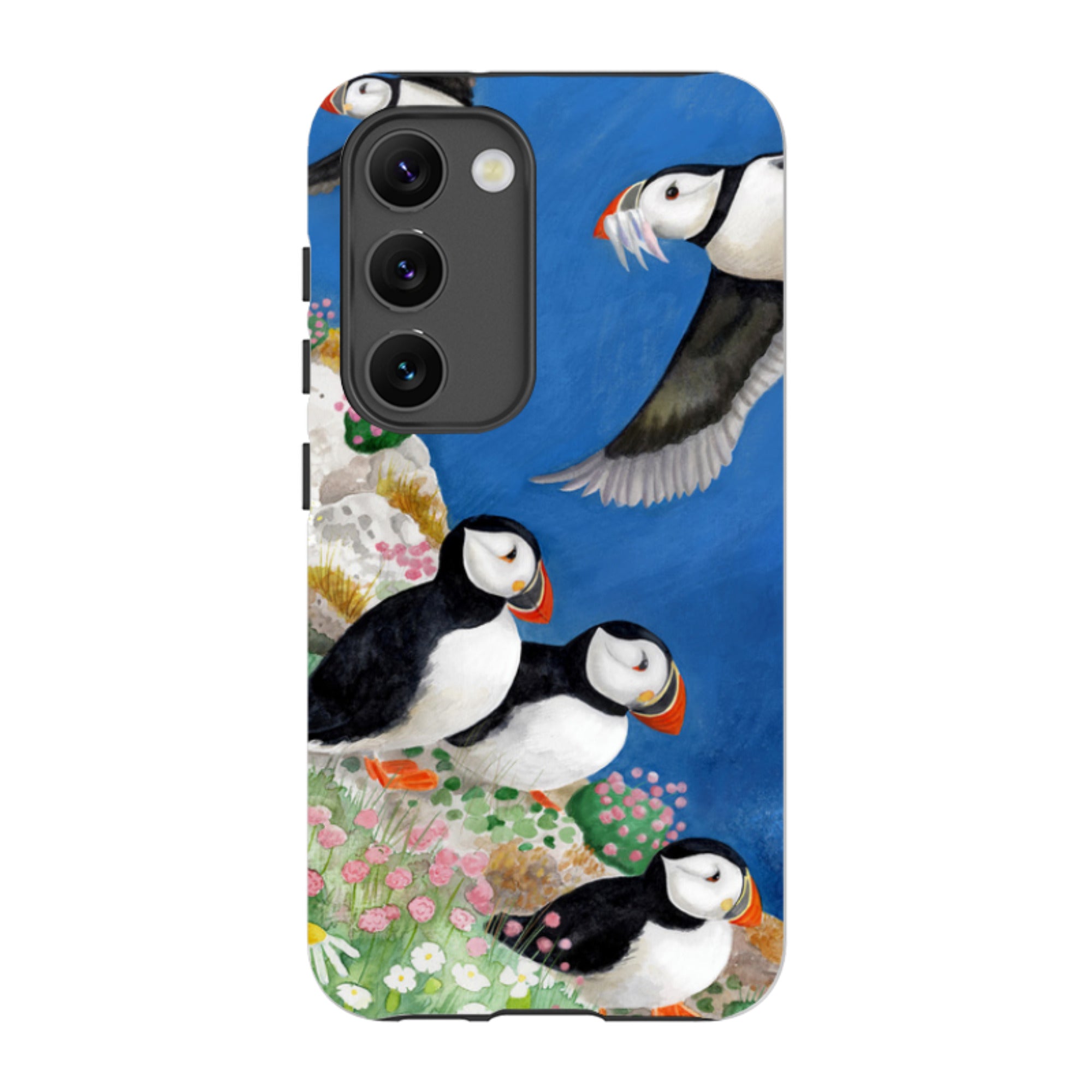 Samsung Tough Case - Puffins By Bex Parkin