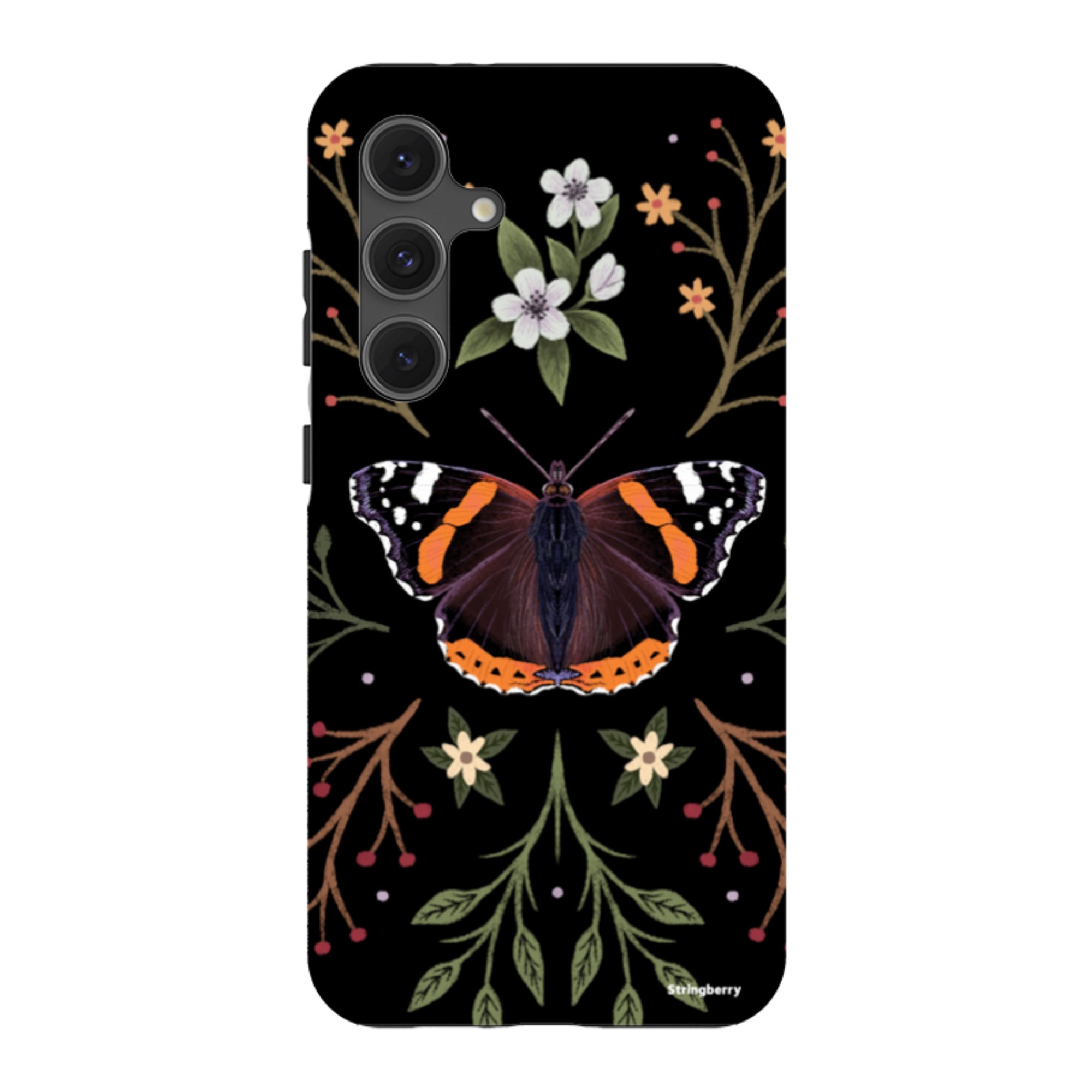 Samsung Tough Case - Red Admiral Butterfly By Anna Stead