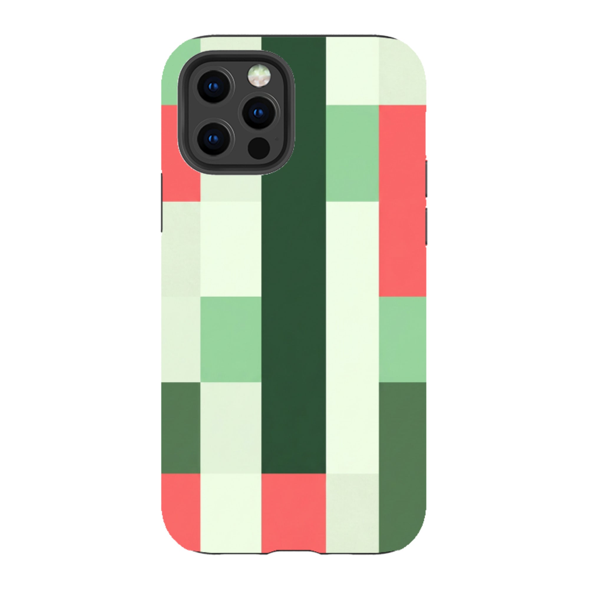 iPhone Tough Case - Retro Abstract Gingham