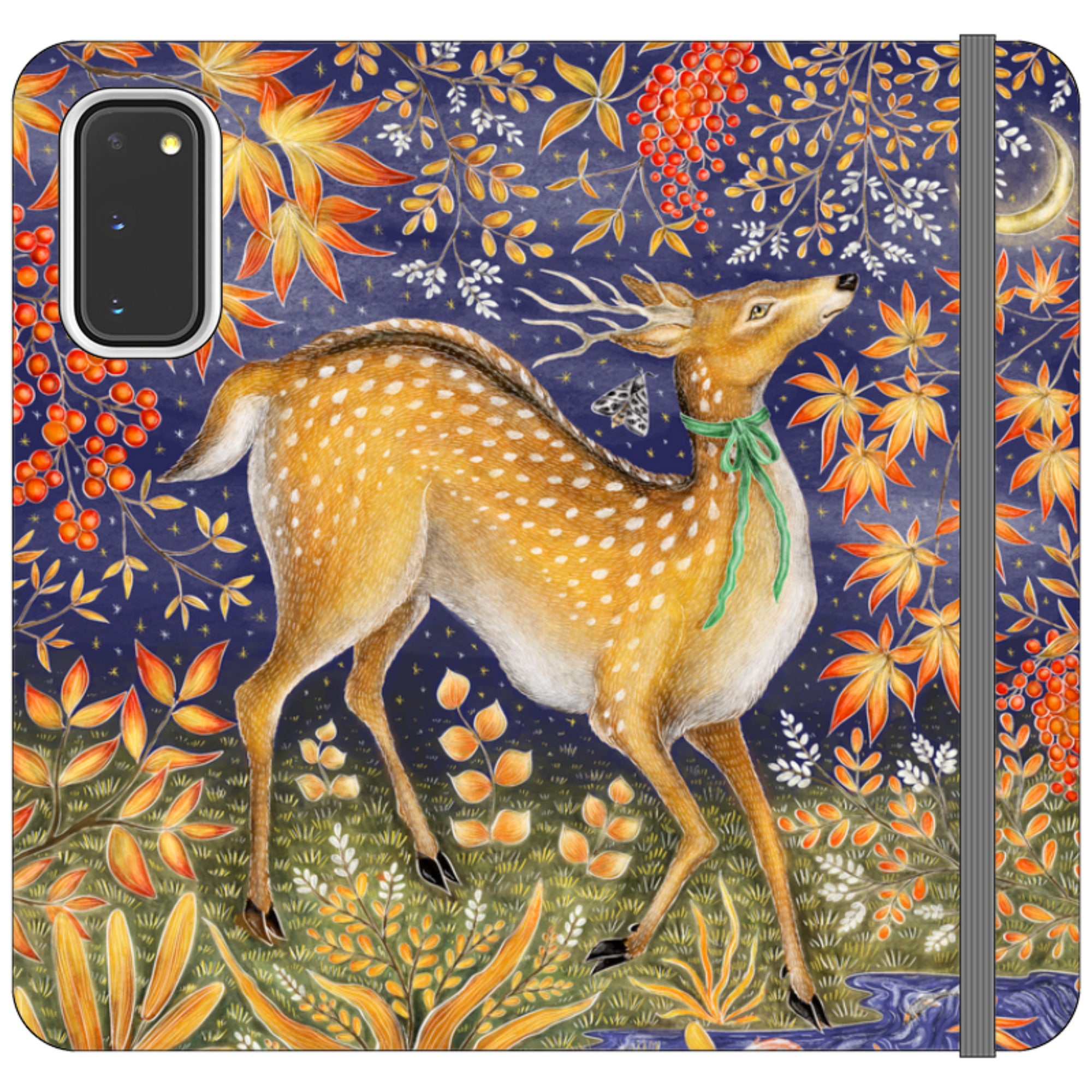 Autumn Deer Wallet Case By Catherine Rowe