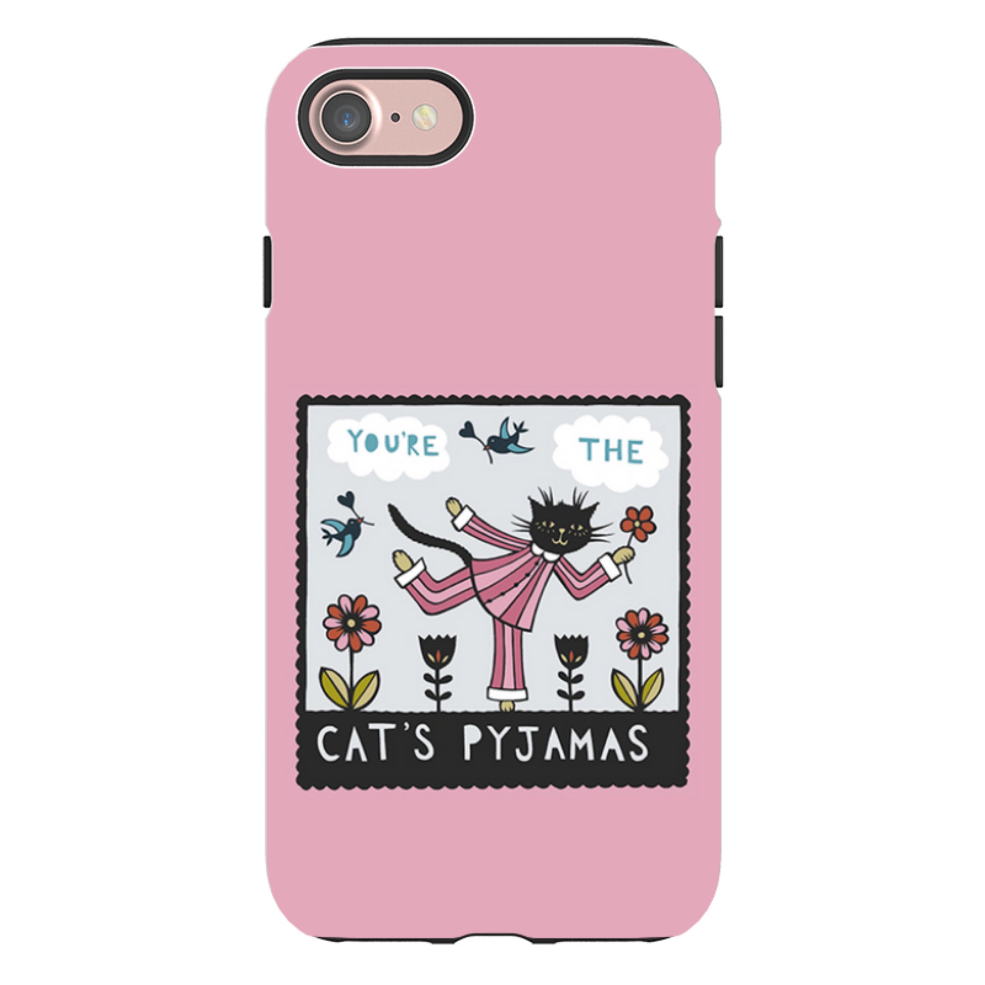 iPhone Tough Case - Cats Pyjamas Pink By Suzy Taylor