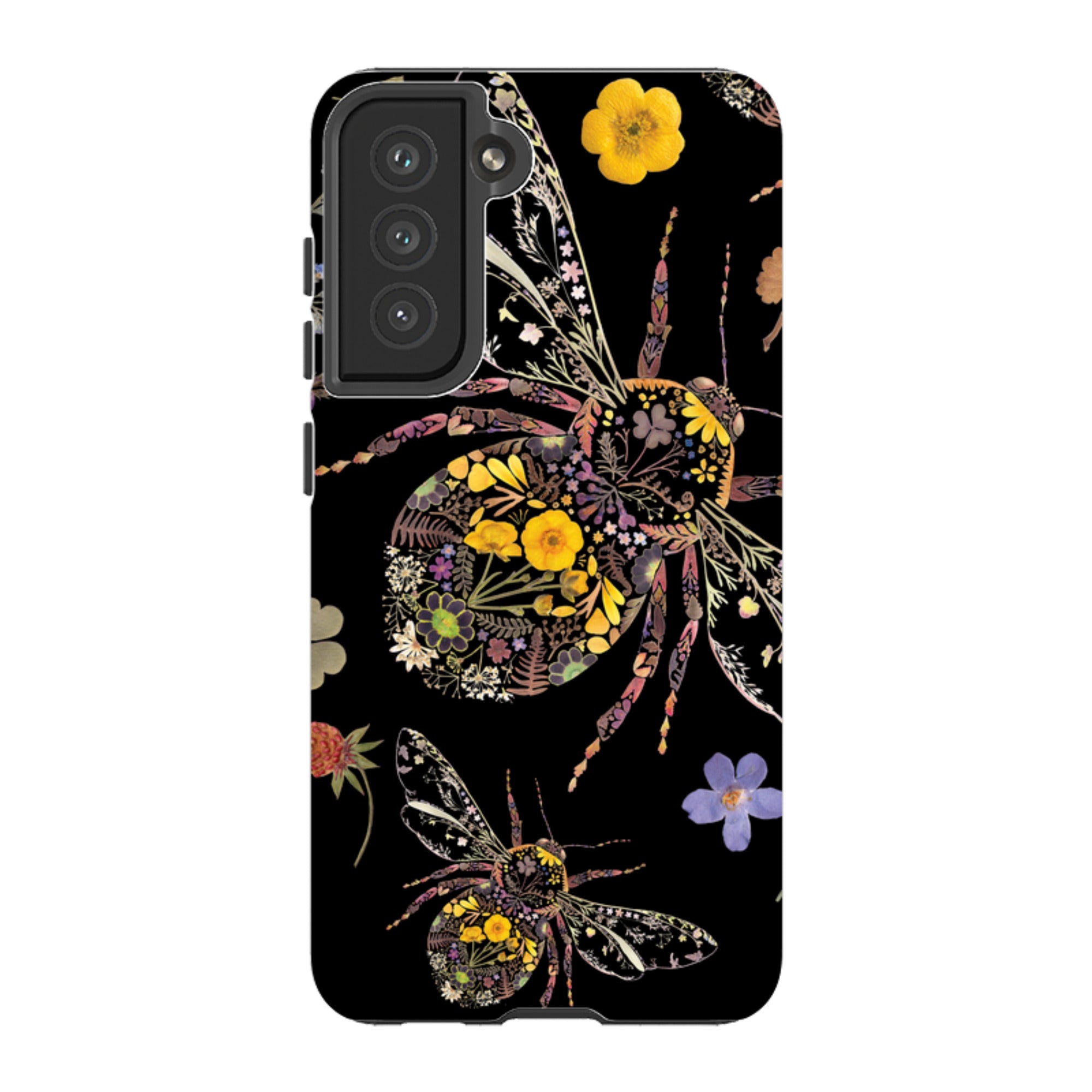 Samsung Tough  Case - Floral Bumble Bees By Helen Ahpornsiri