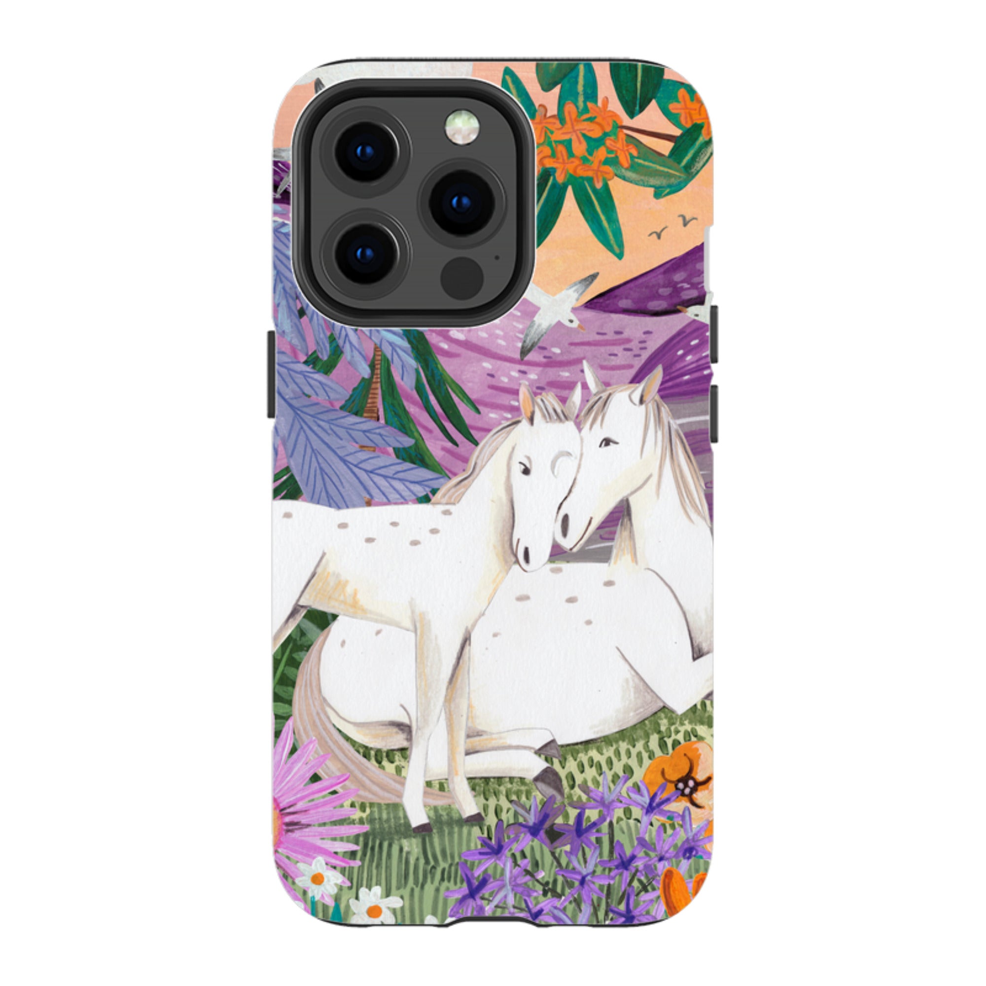 iPhone Tough Case - Horses By Caroline Bonne Muller