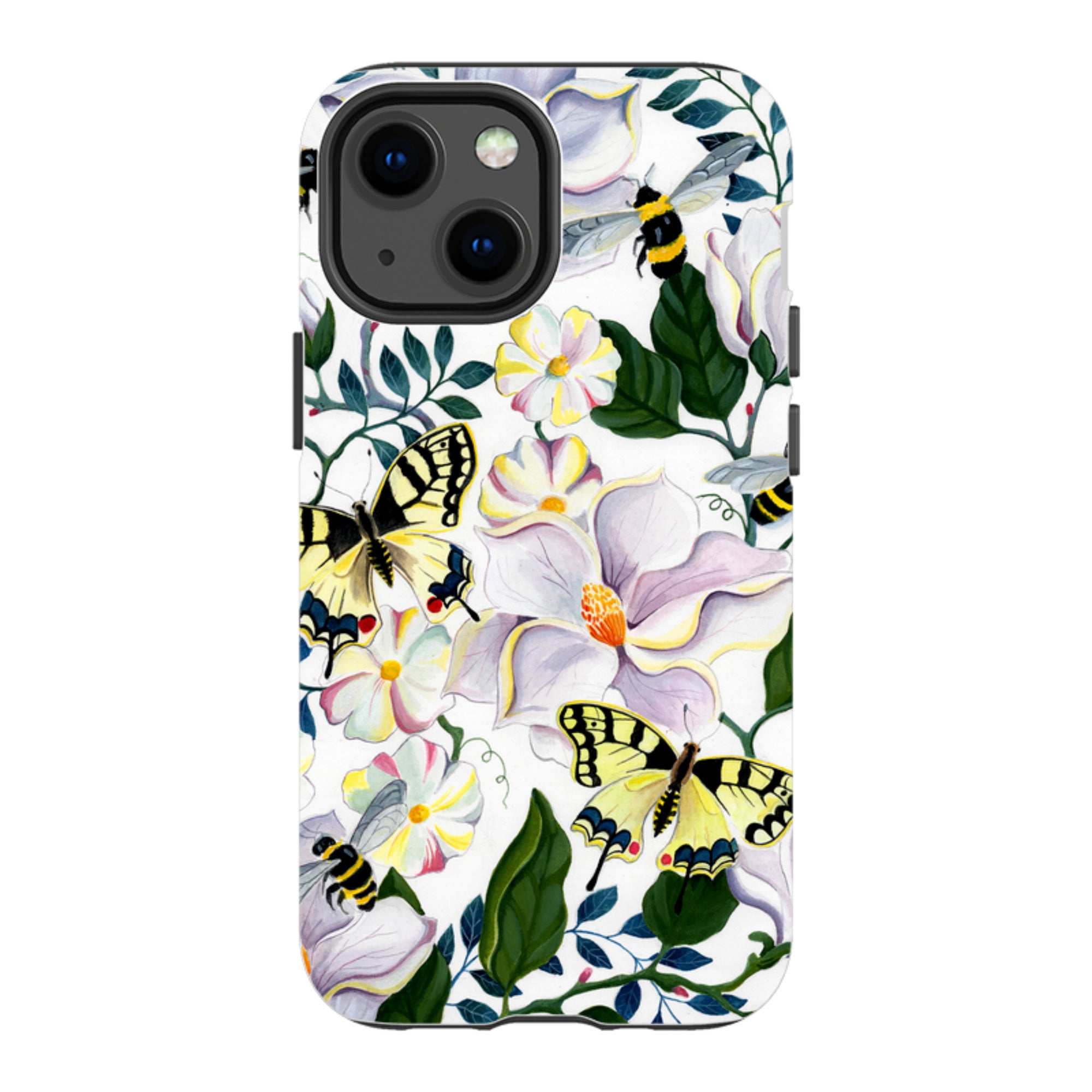 iPhone Tough Case - Bees And Magnolia By Bex Parkin