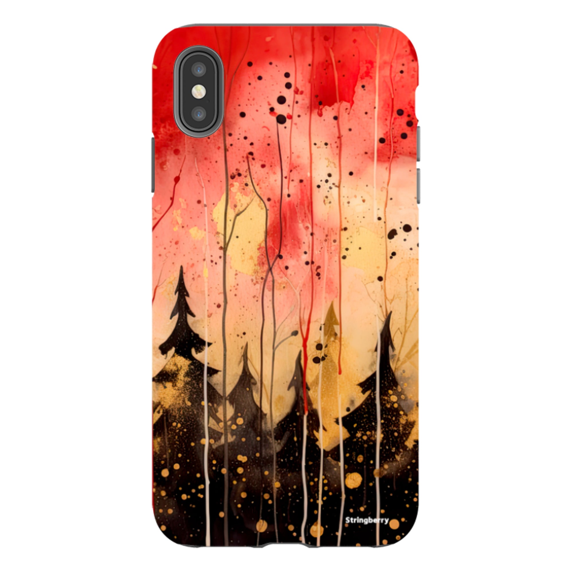 iPhone Tough Case - Watercolour Winter Forest