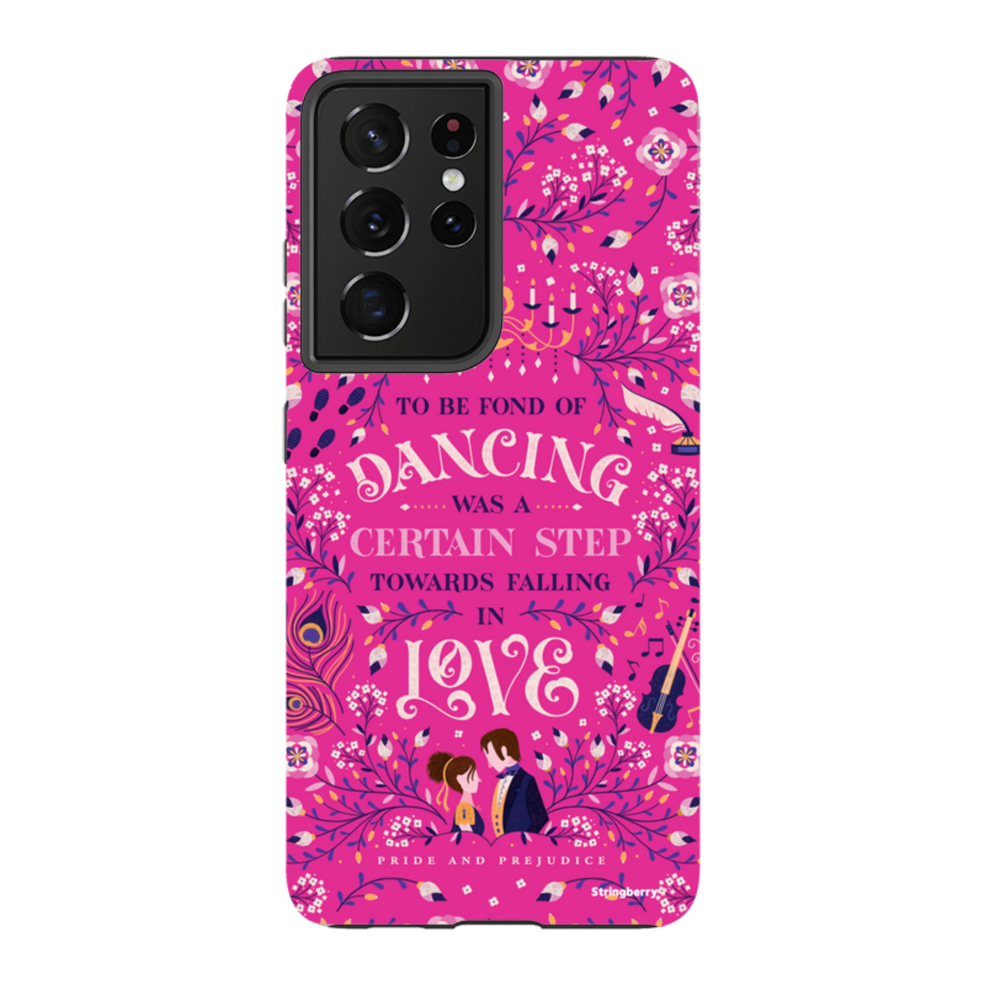 Samsung Tough Case - Pride And Prejudice Pink By Jenny Zemanek