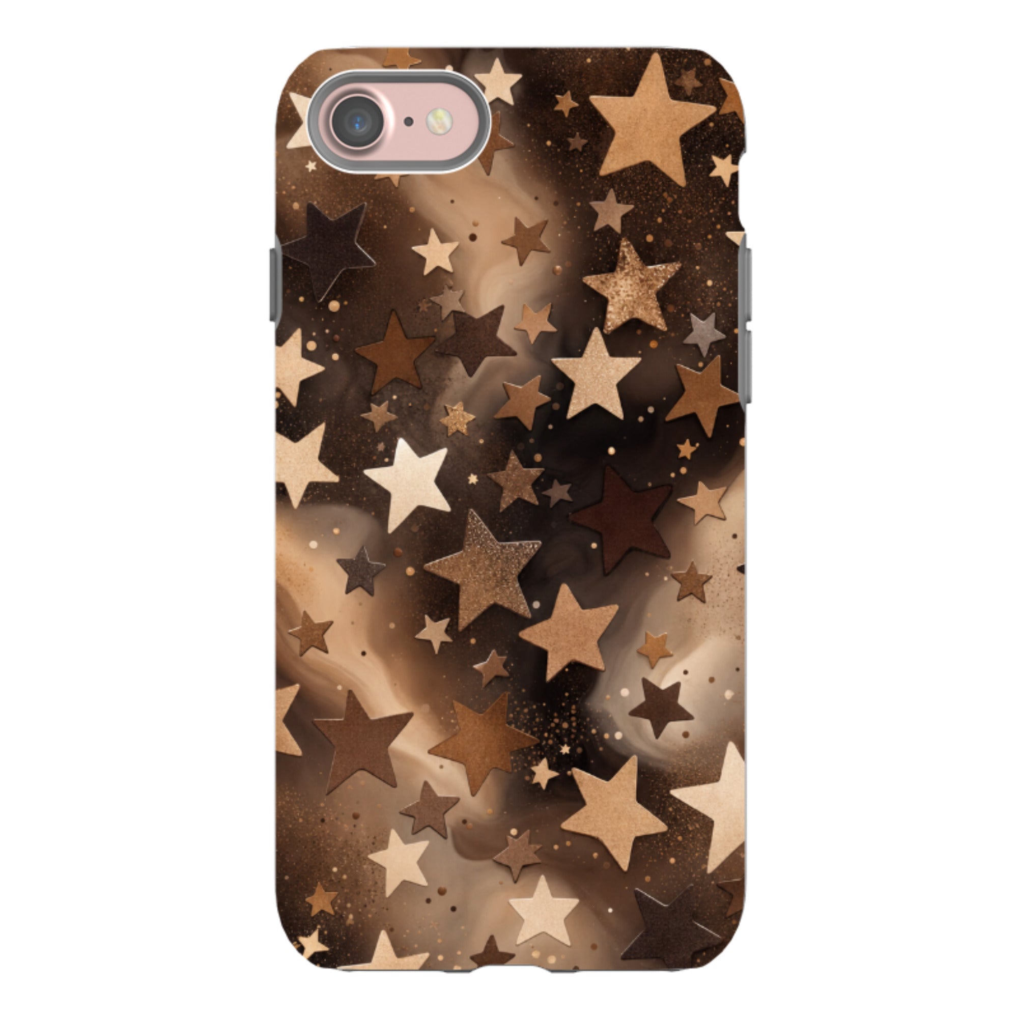 iPhone Tough Case - Bronze Galaxy Star