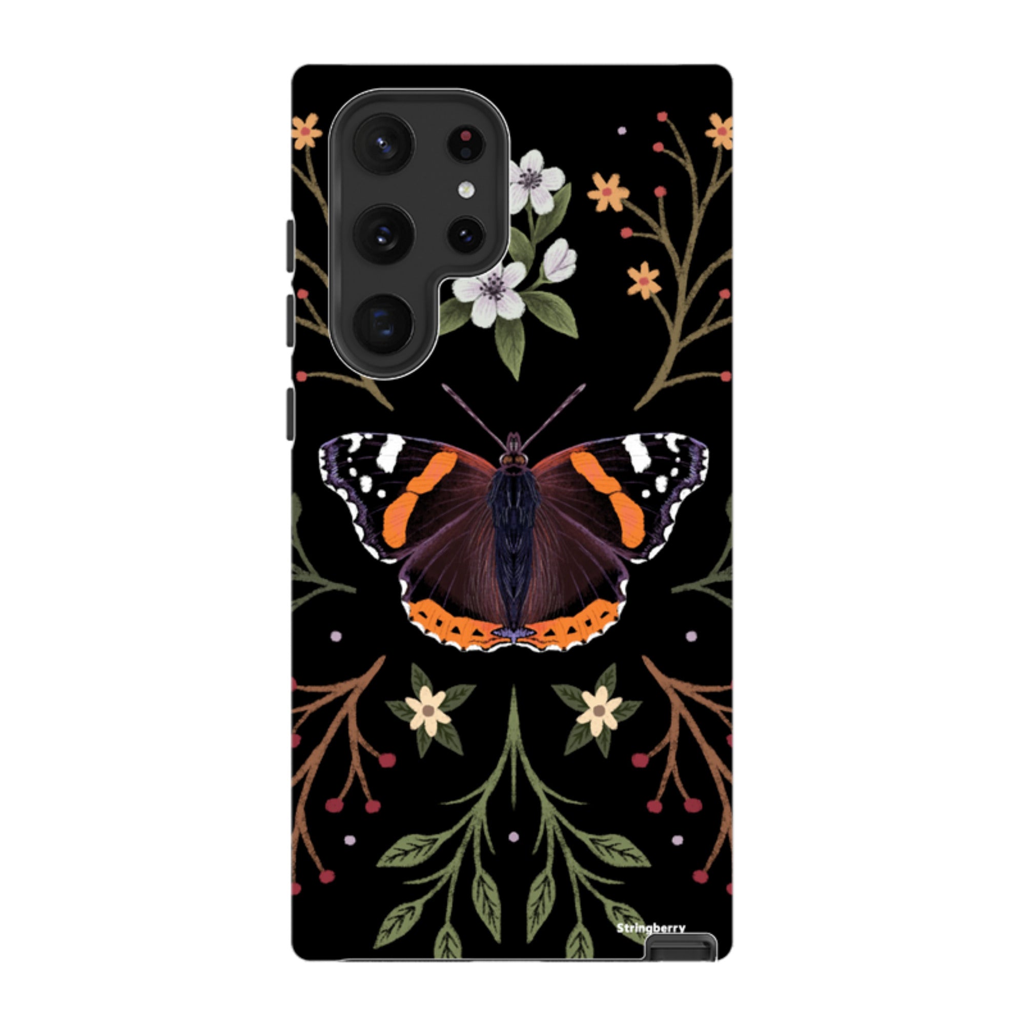 Samsung Tough Case - Red Admiral Butterfly By Anna Stead