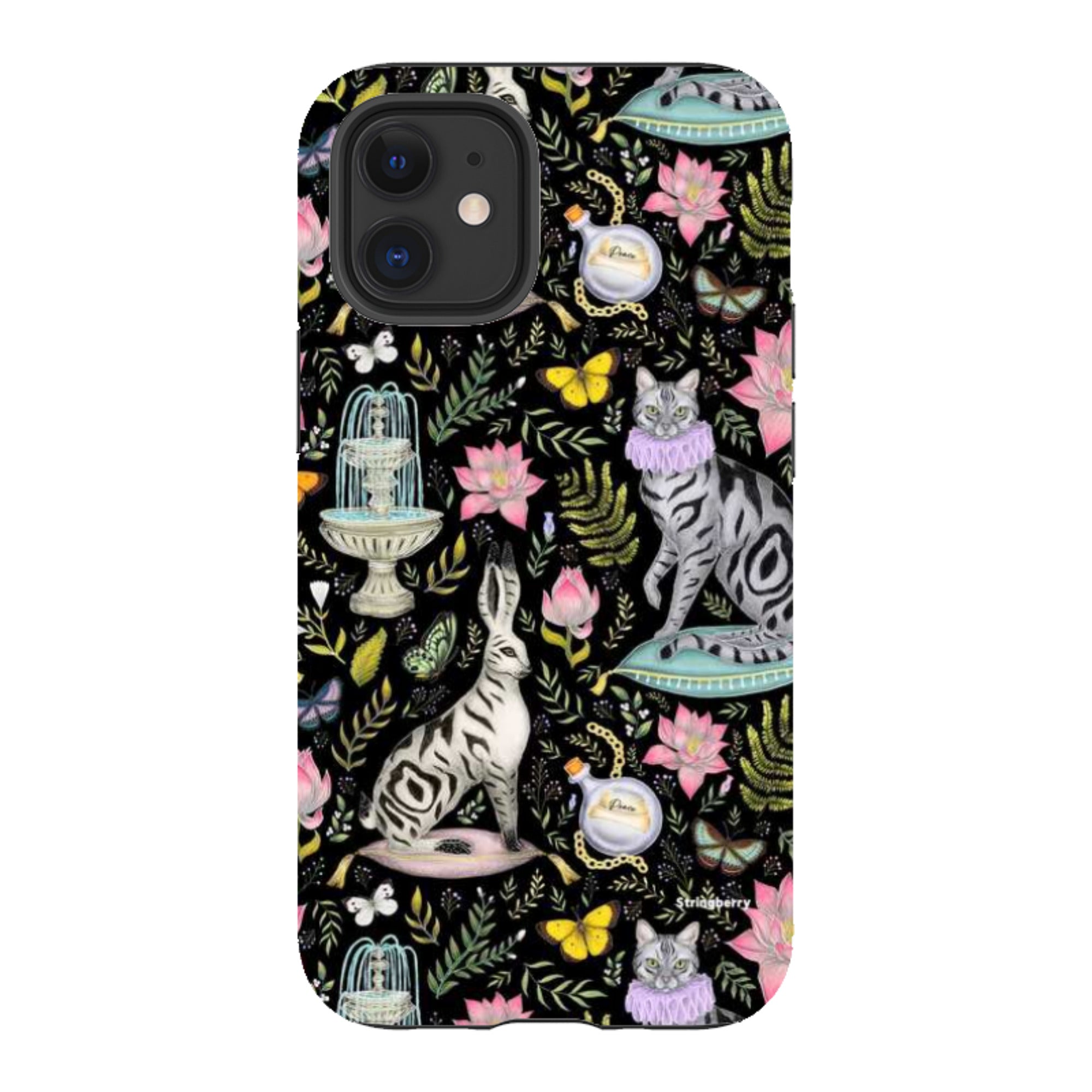 iPhone Tough Case - Lotus Garden By Catherine Rowe