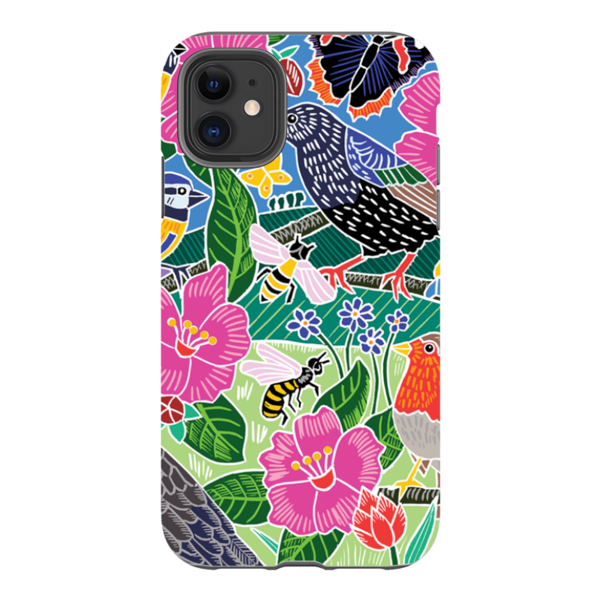 iPhone Tough Case - Garden Bird Jigsaw A By Kate Heiss