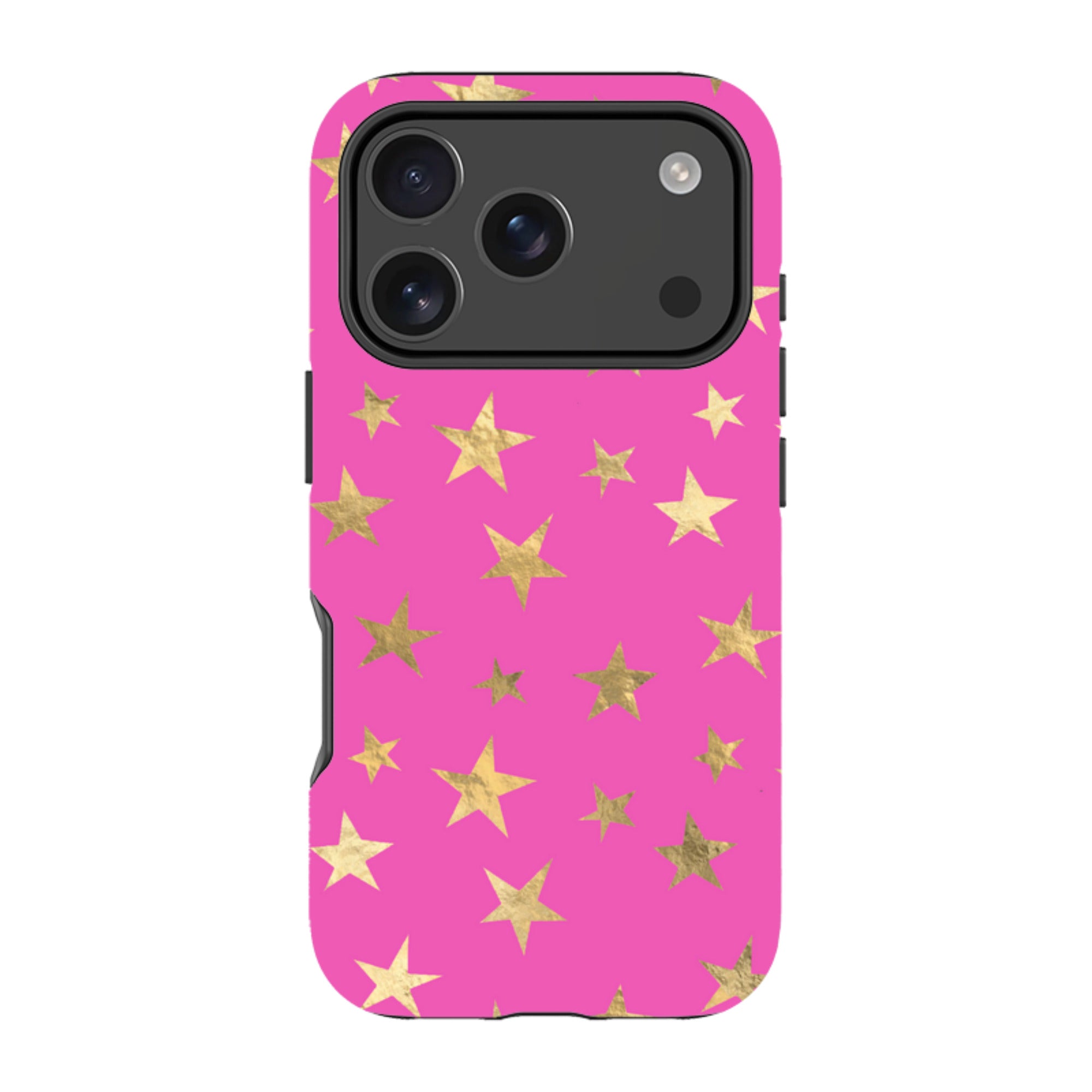 iPhone MagSafe Tough Case - Pink and Gold Stars