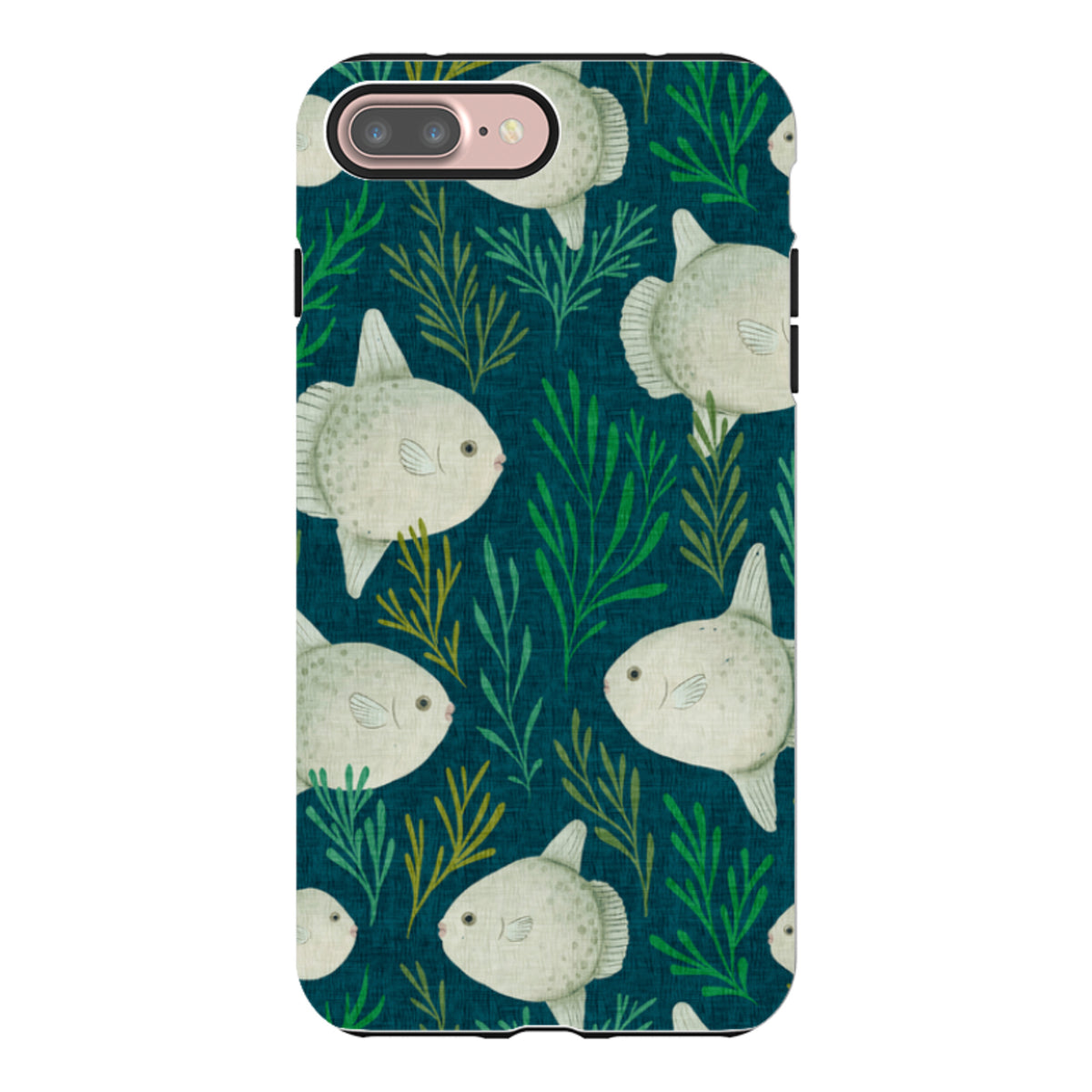 iPhone Tough Case - Sunfish blue By Katherine Quinn