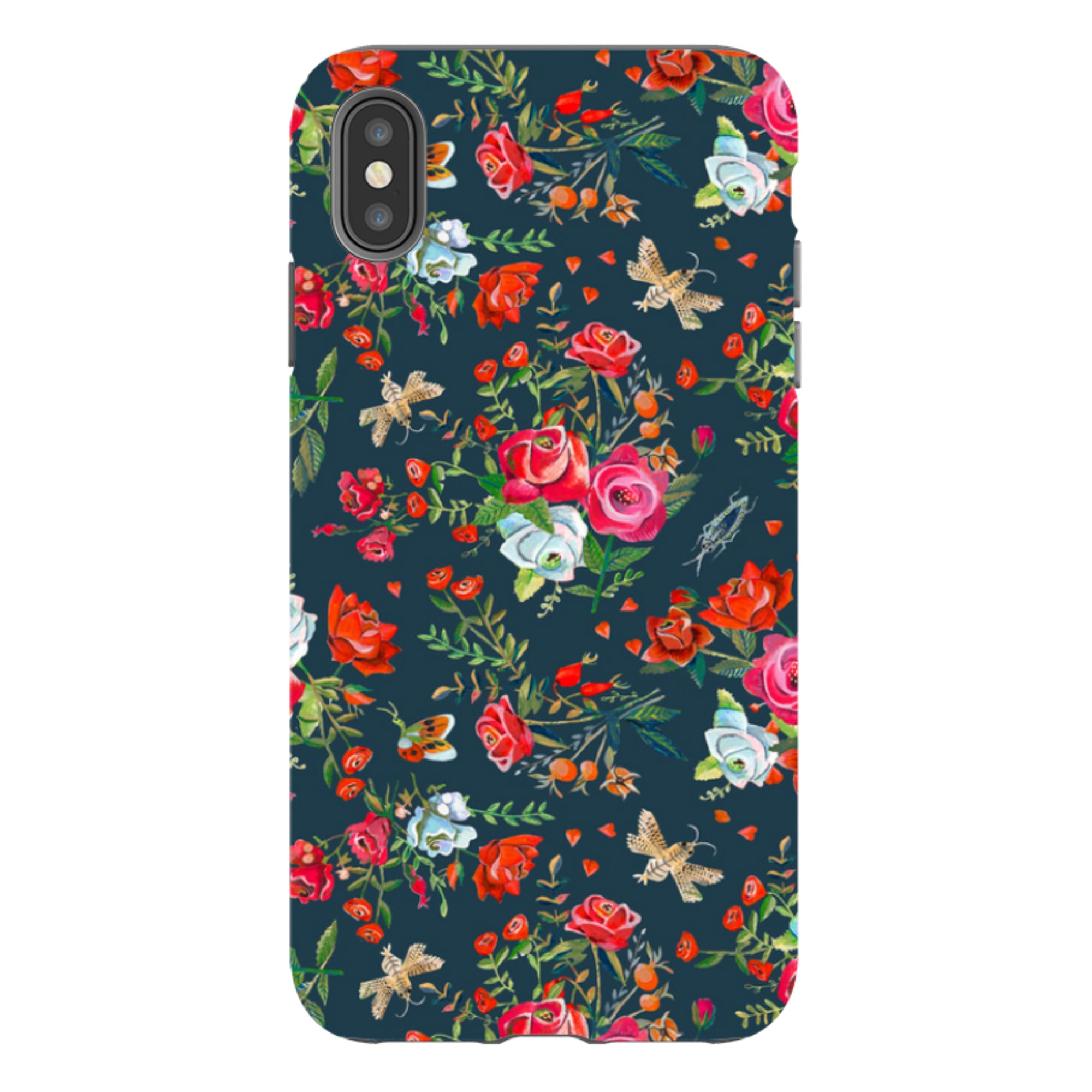 iPhone Tough Case - Blue Roses By Caroline Bonne Muller