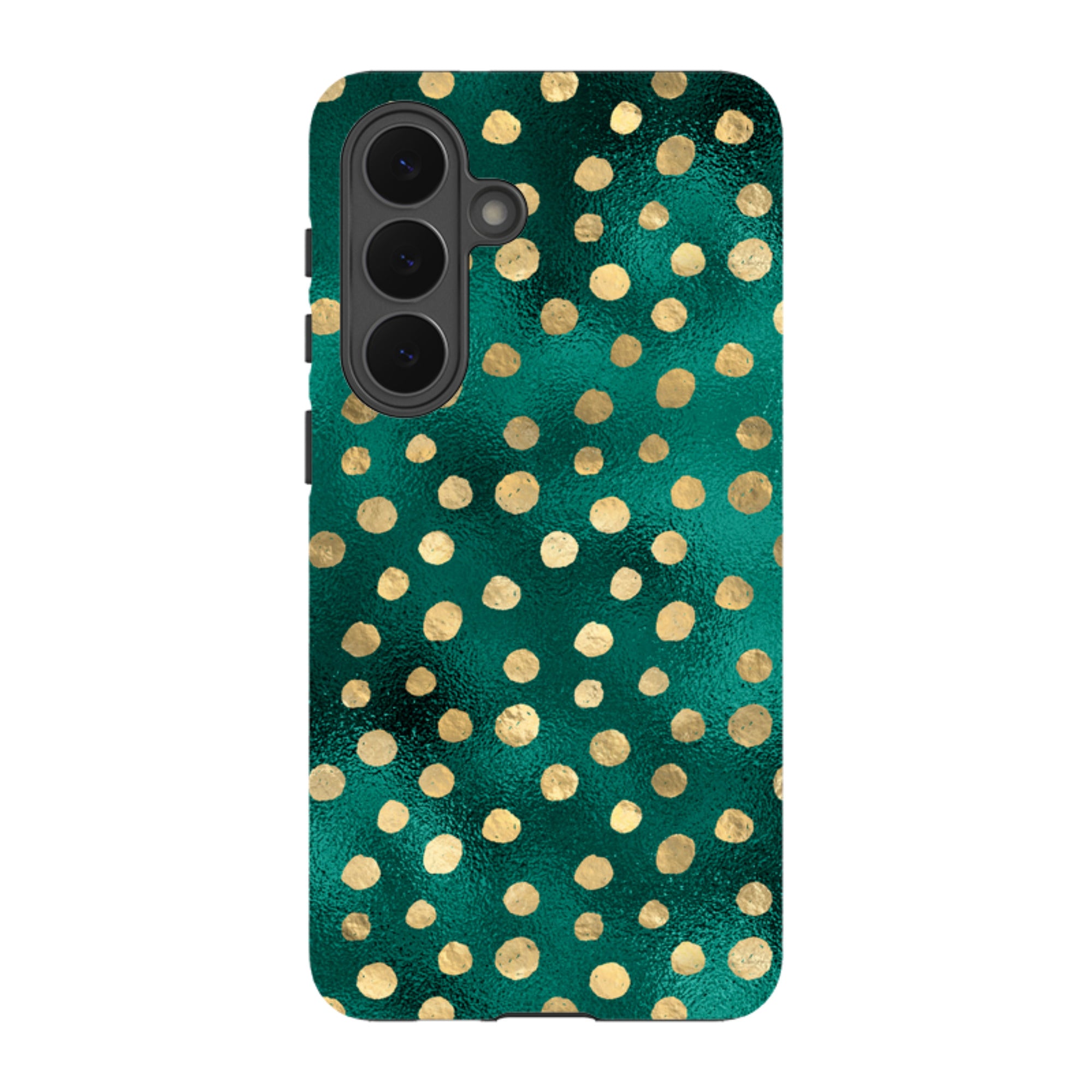 Samsung Tough Case - Forest and Gold Dots