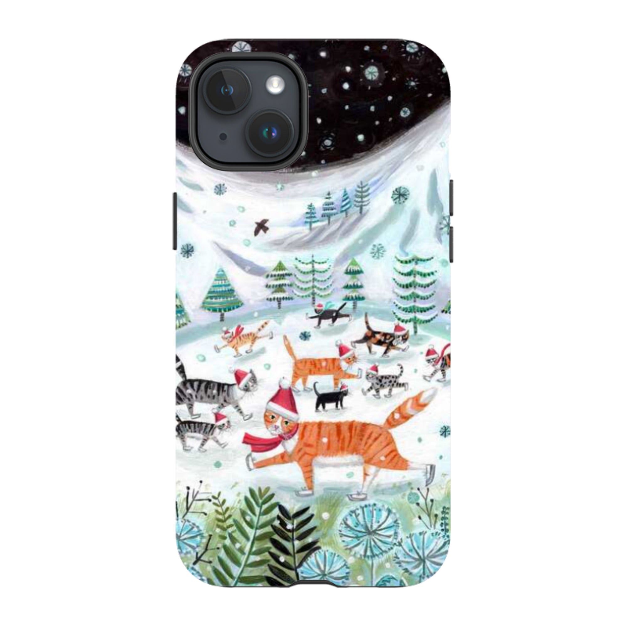 iPhone Tough Case - Cats On Ice By Mary Stubberfield