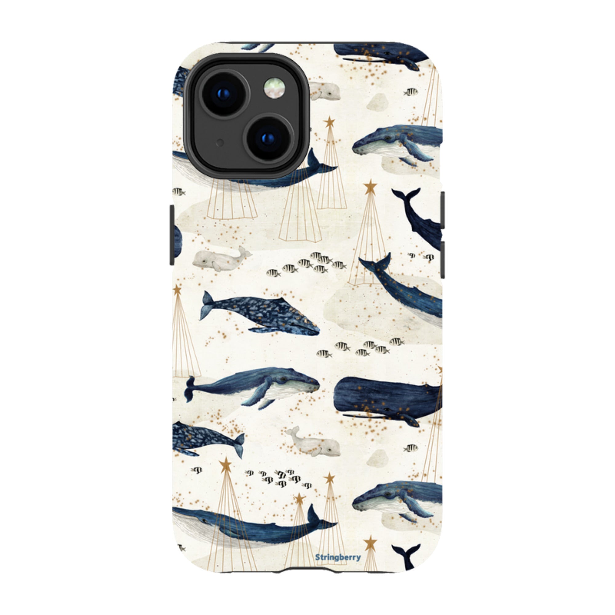 iPhone Tough Case - Christmas Whale III By Katherine Quinn
