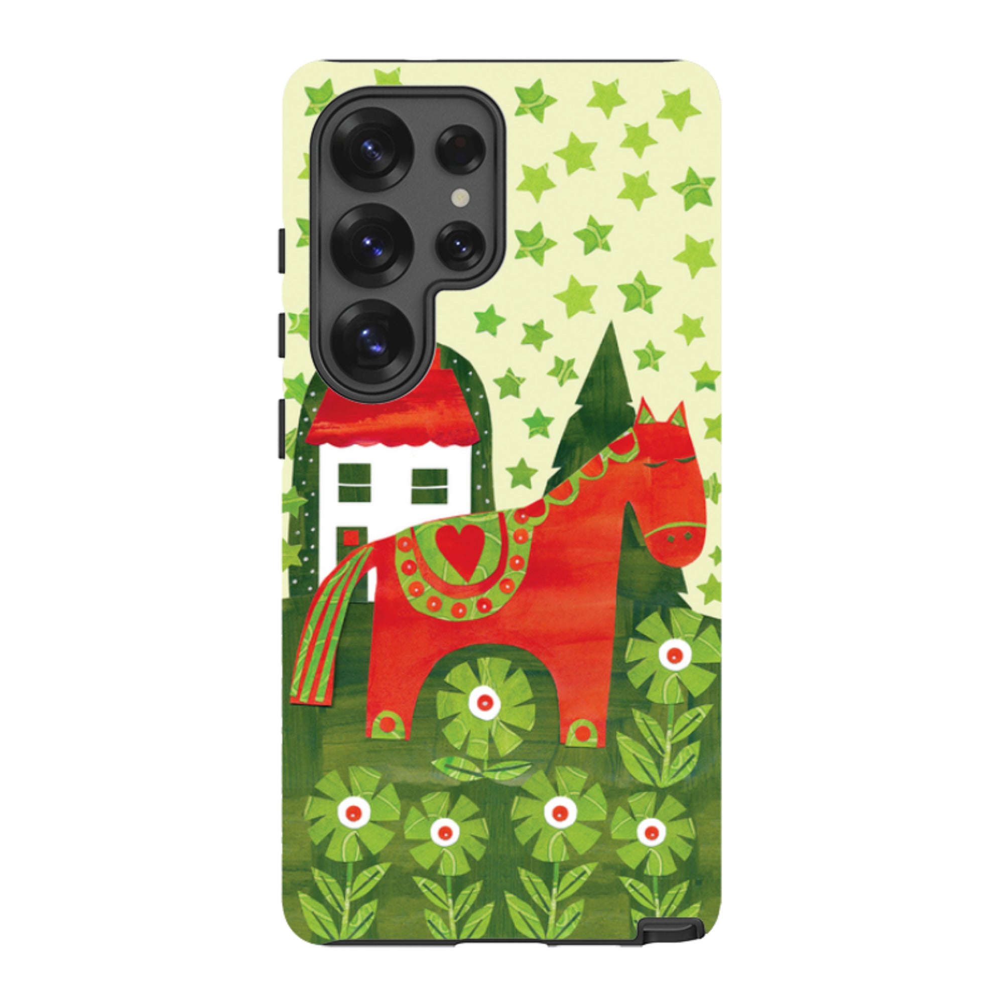Samsung Tough Case - Red Dala Horse By Tracey English