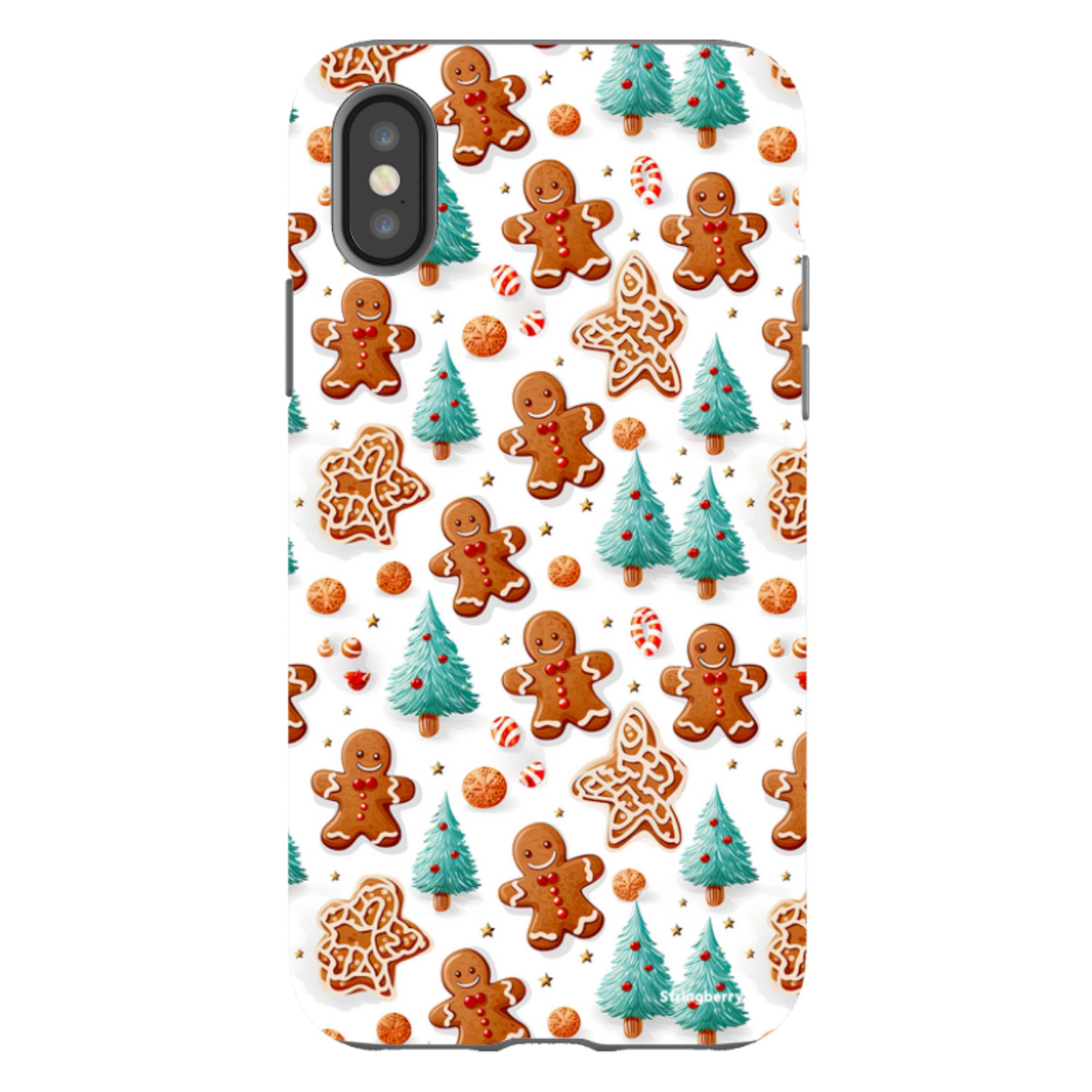 iPhone Tough Case - Ginger Bread Xmas