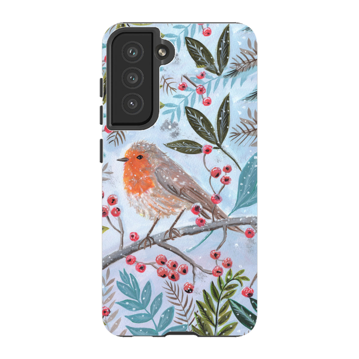 Samsung Tough Case - Robin With Berries By Mary Stubberfield