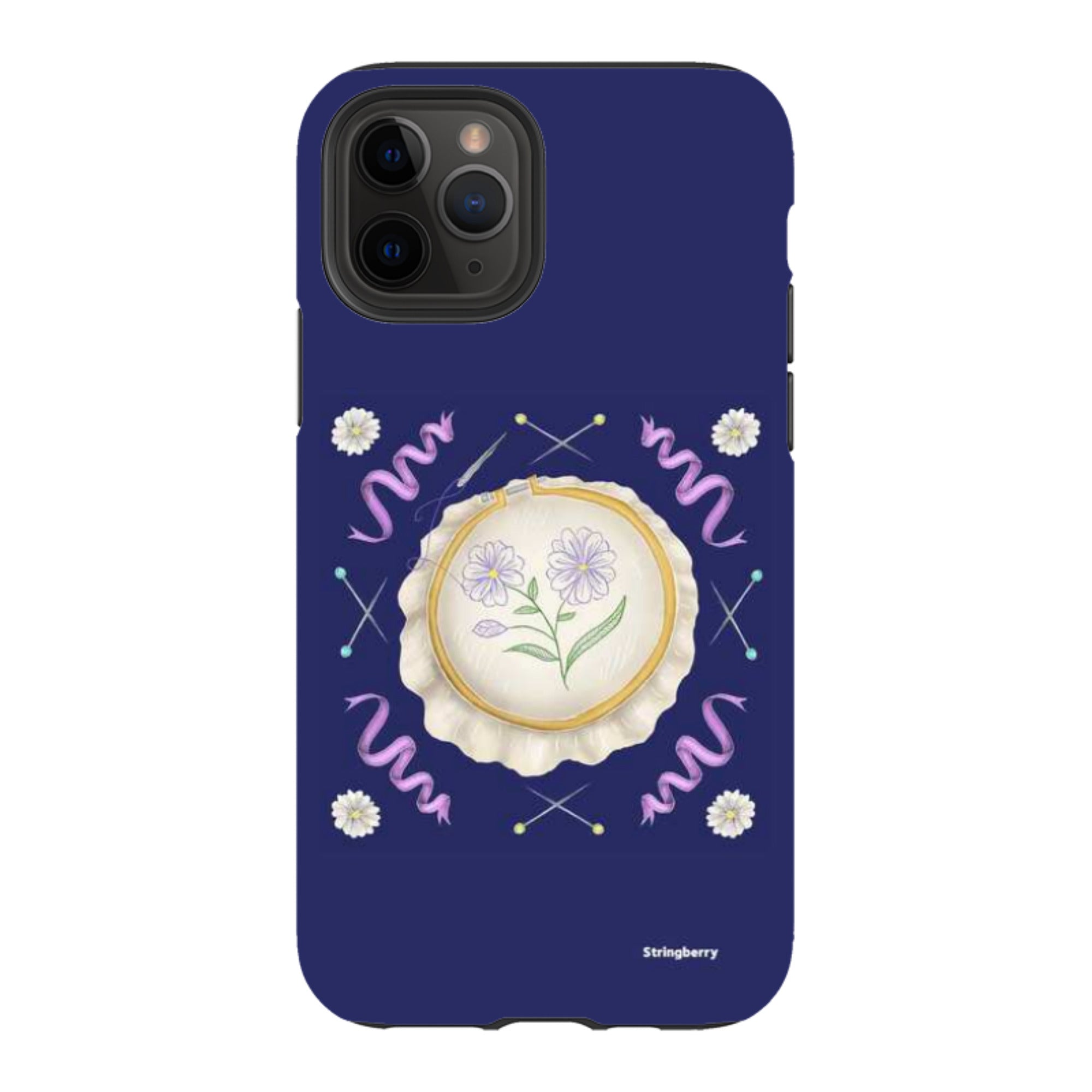 iPhone Tough Case - Daisy Needlework By Catherine Rowe