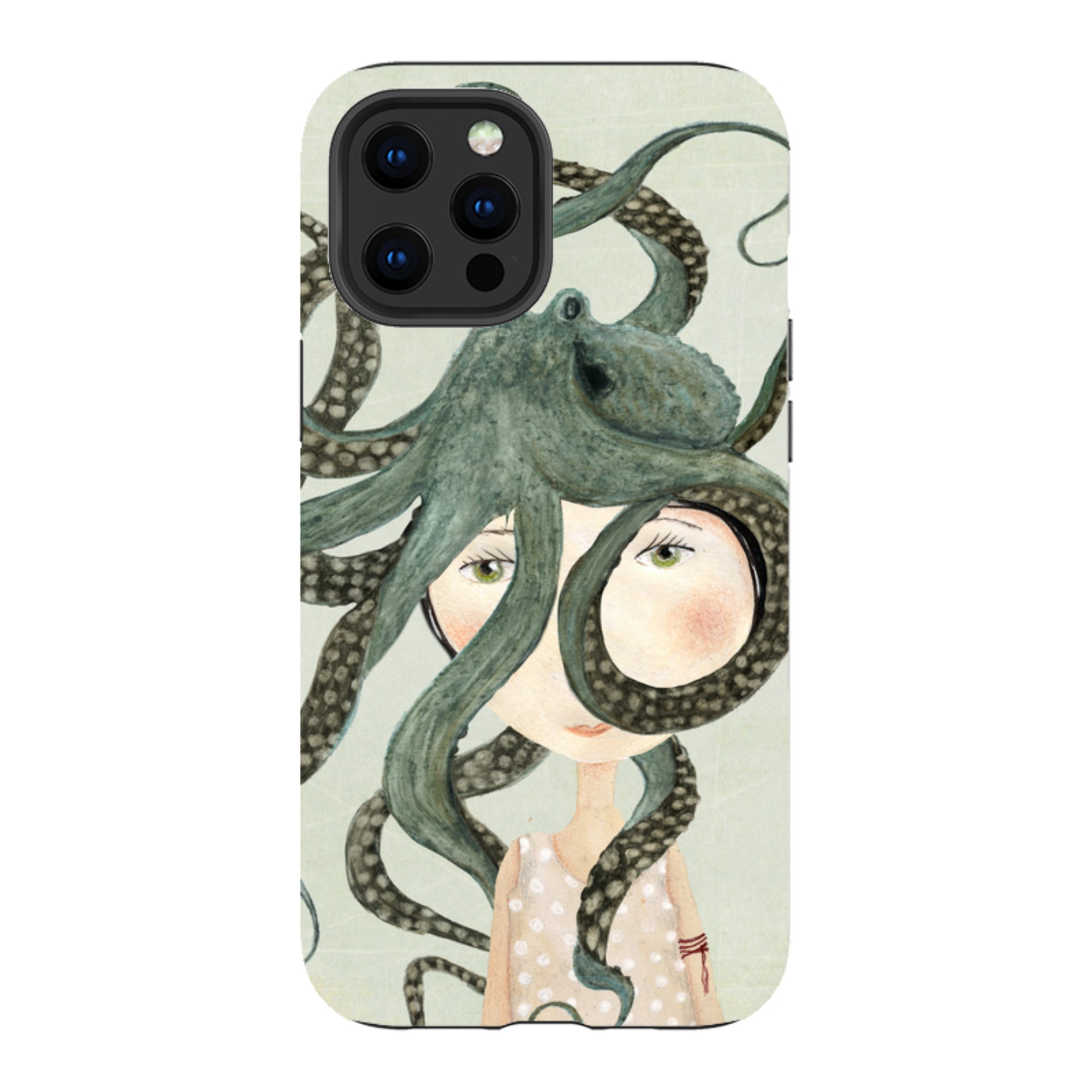 iPhone Tough Case - Octopus Girl By Katherine Quinn