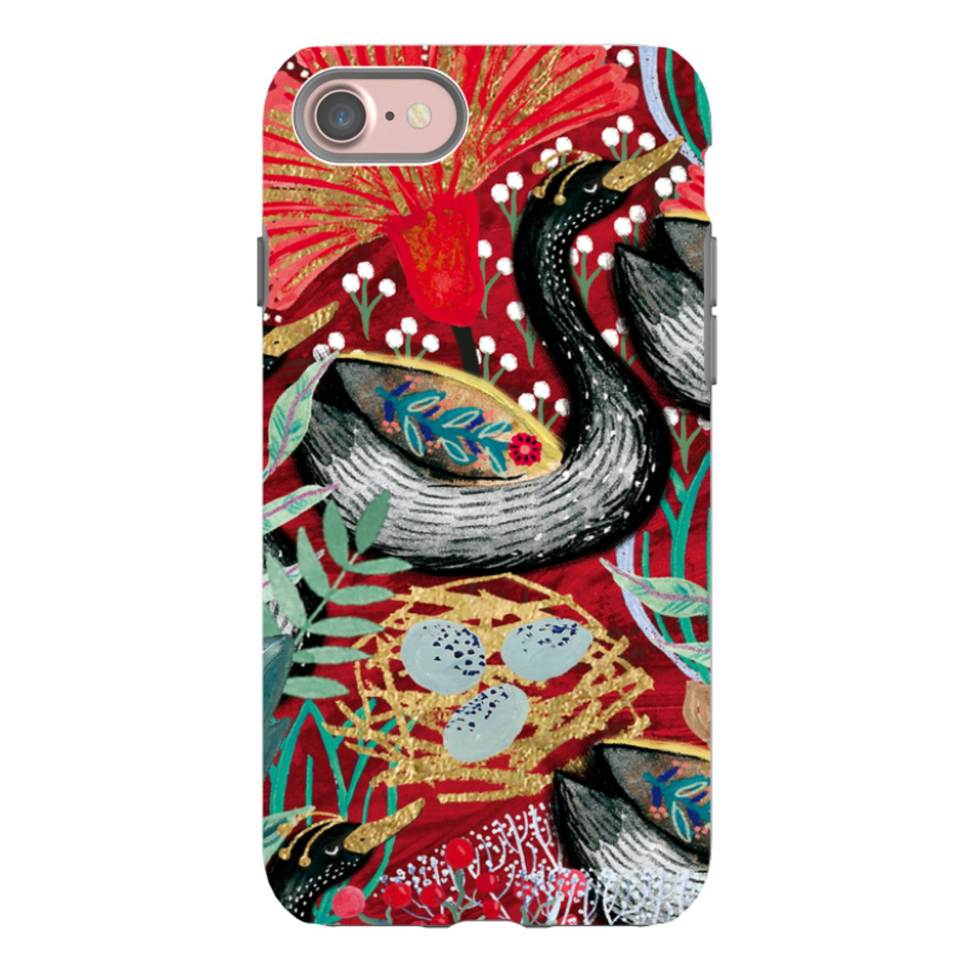 iPhone Tough Case - Eight Geese A Laying By Emma Frances Grant